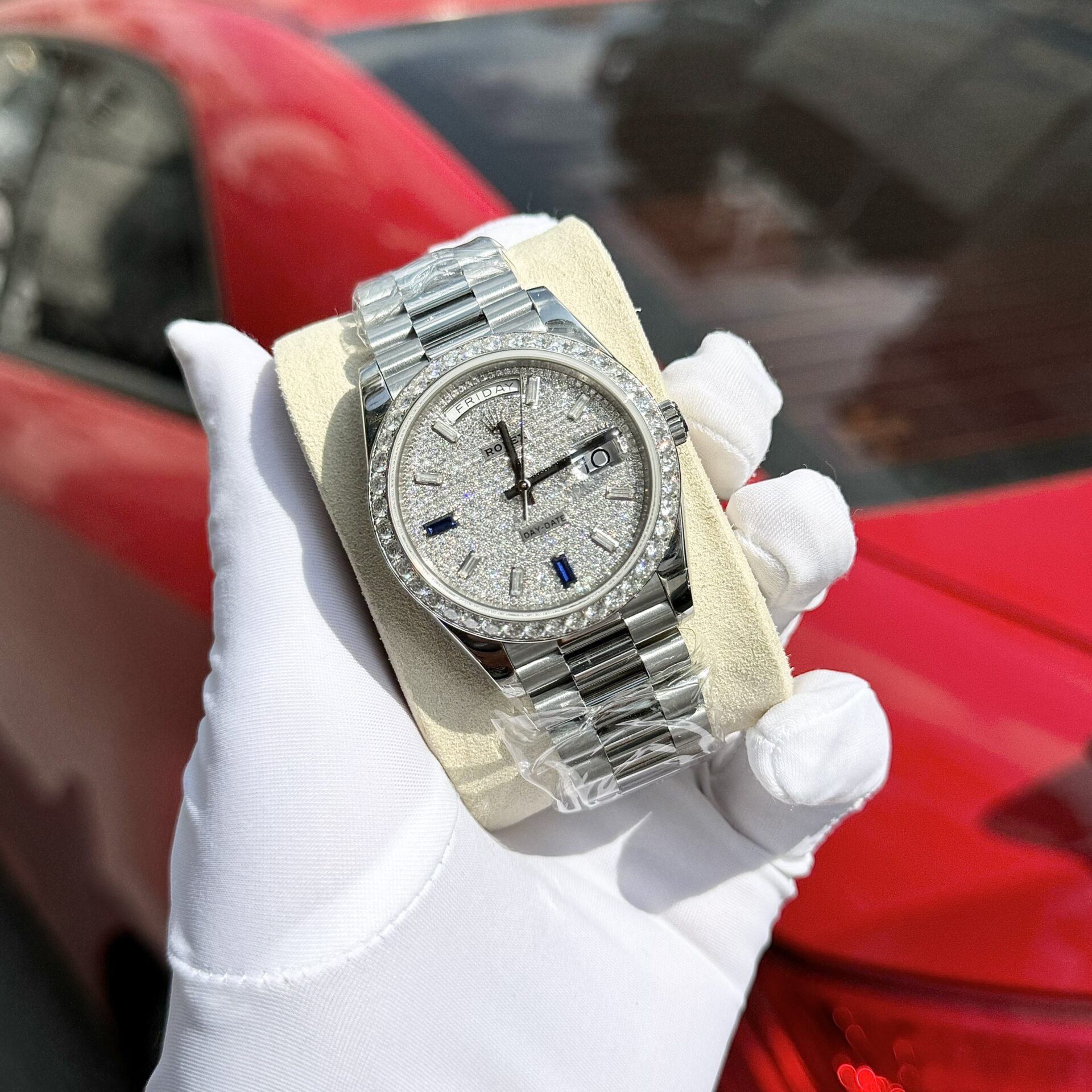 Rolex Day-Date Moissanite Diamond Replica Watch GM Factory V2 40mm - Soul Replicas