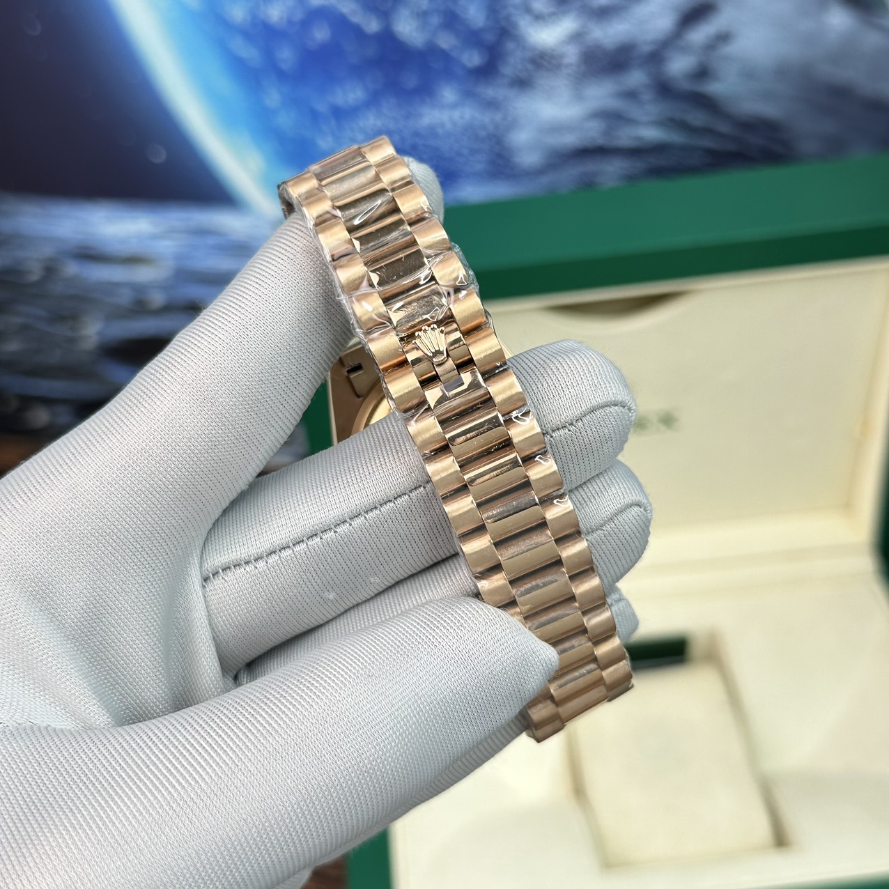 Rolex Fake Watch Day-Date Rose Gold Lava Dial BP Factory 40mm - Soul Replicas