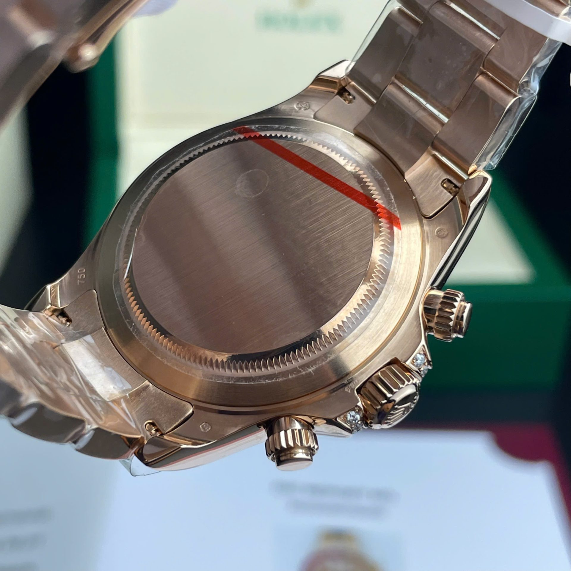 Rolex Daytona Rainbow 116595 Best Replica Watch Gold Wrapped + Moissanite Diamonds 40mm - Soul Replicas