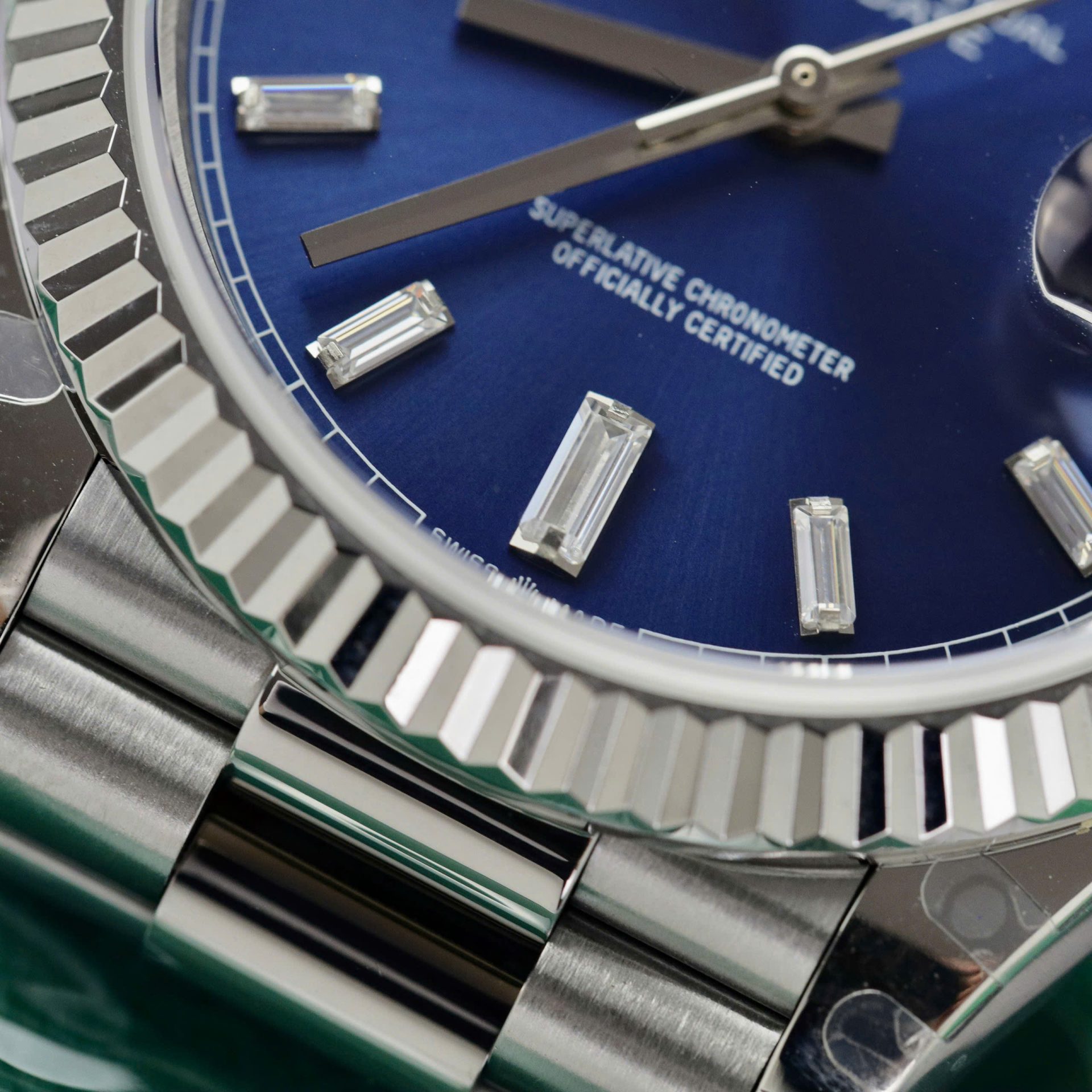 Rolex Replica Watch Day-Date 228236 Dial Blue Weight 178gram GM Factory 40mm - Soul Replicas