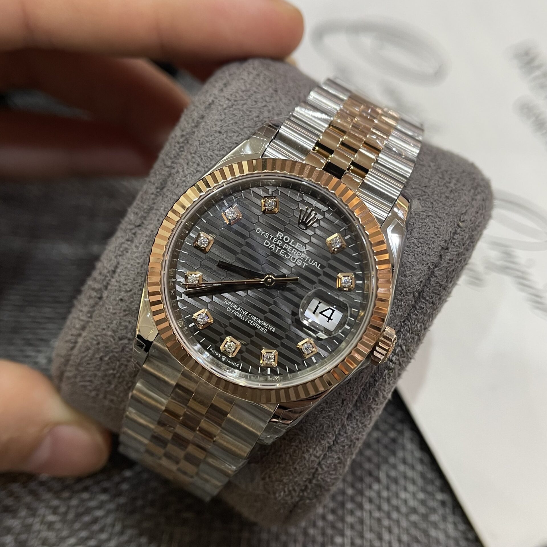 Rolex DateJust 126231 Demi Replica Watch Dark Grey Demi VS Factory 36mm - Soul Replicas