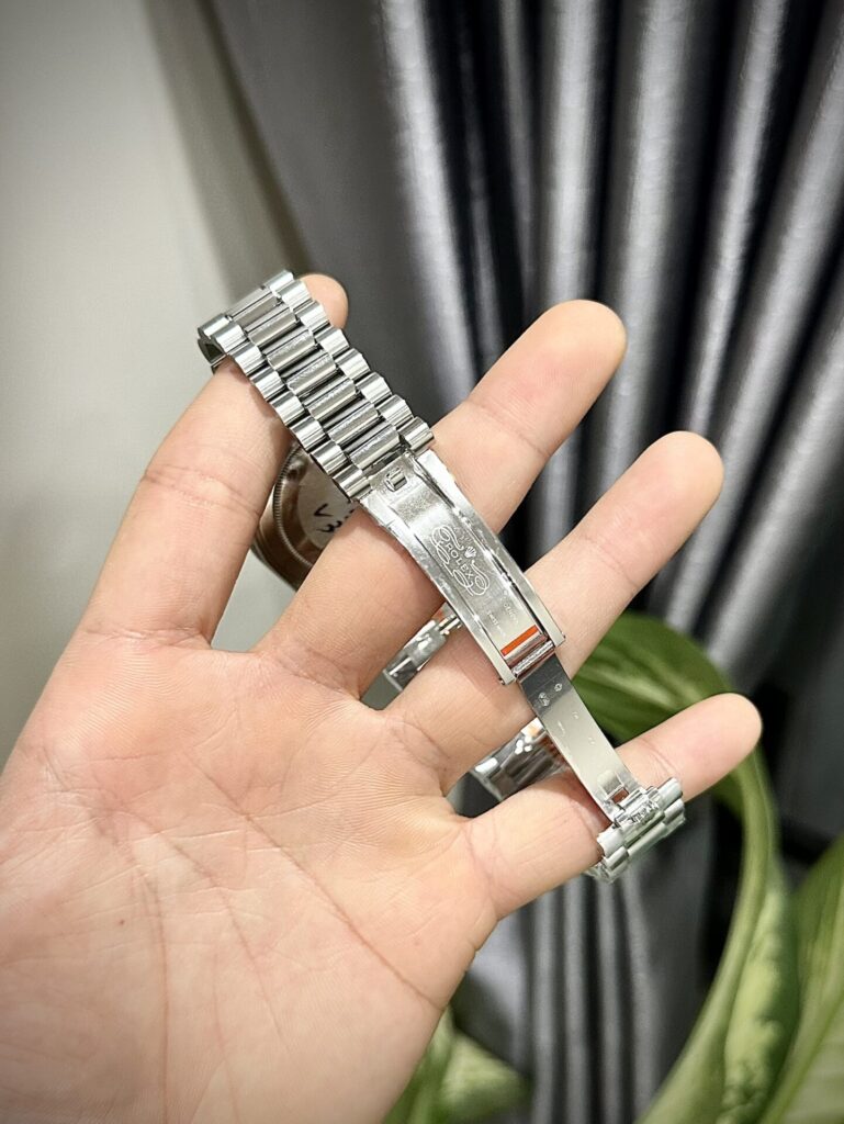 Rolex Day-Date Replica Watch Ice Blue Dial Number Pile Arabic GM Factory 40mm - Soul Replicas