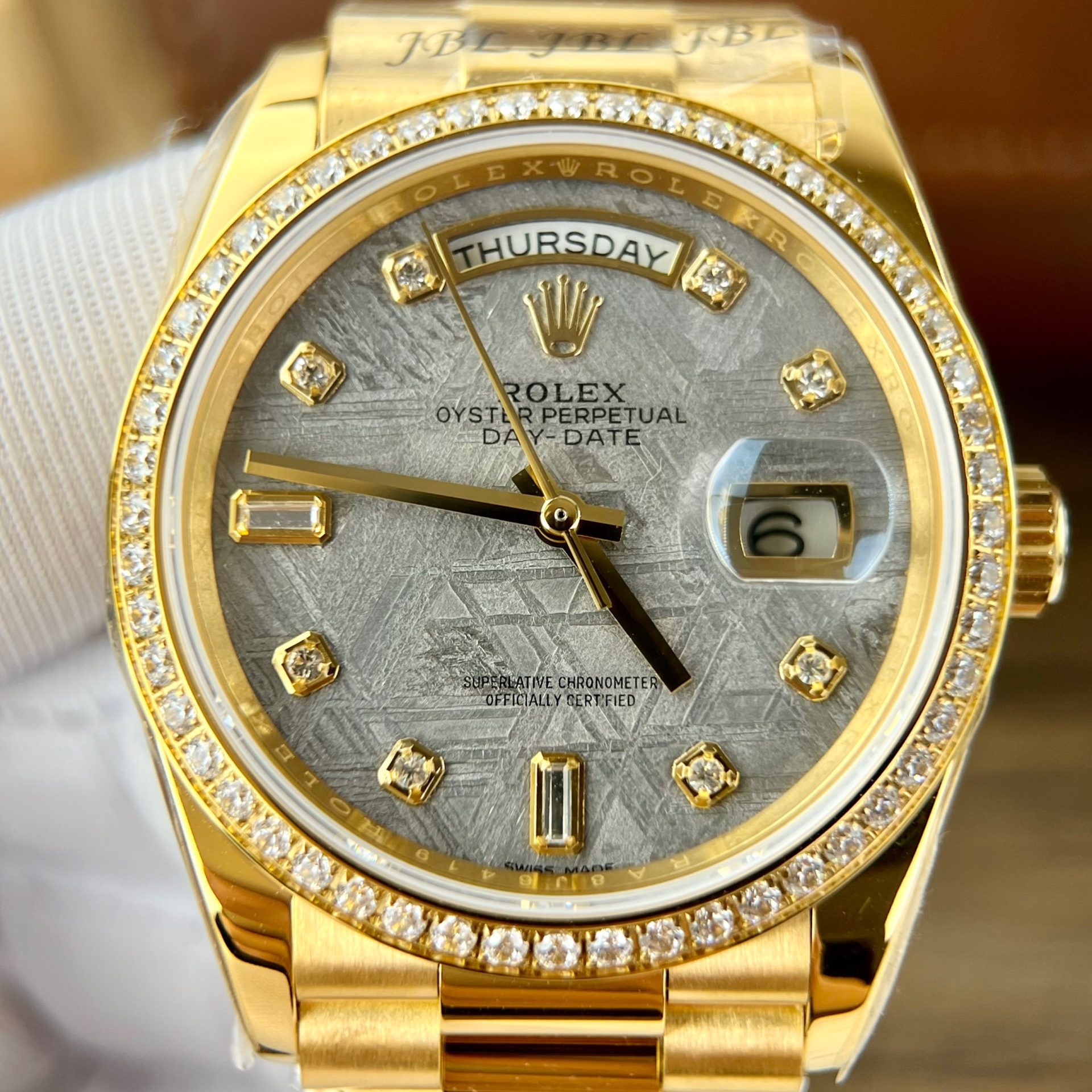 Rolex Fake Watch Day-Date Meteorite Dial RA Factory 36mm - Soul Replicas