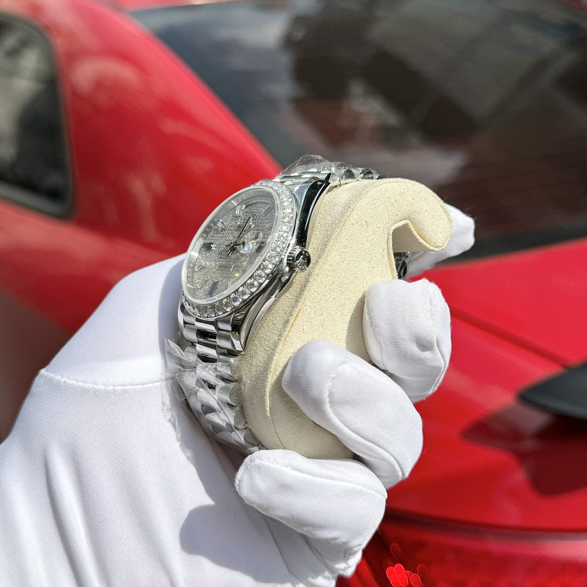 Rolex Day-Date Moissanite Diamond Replica Watch GM Factory V2 40mm - Soul Replicas