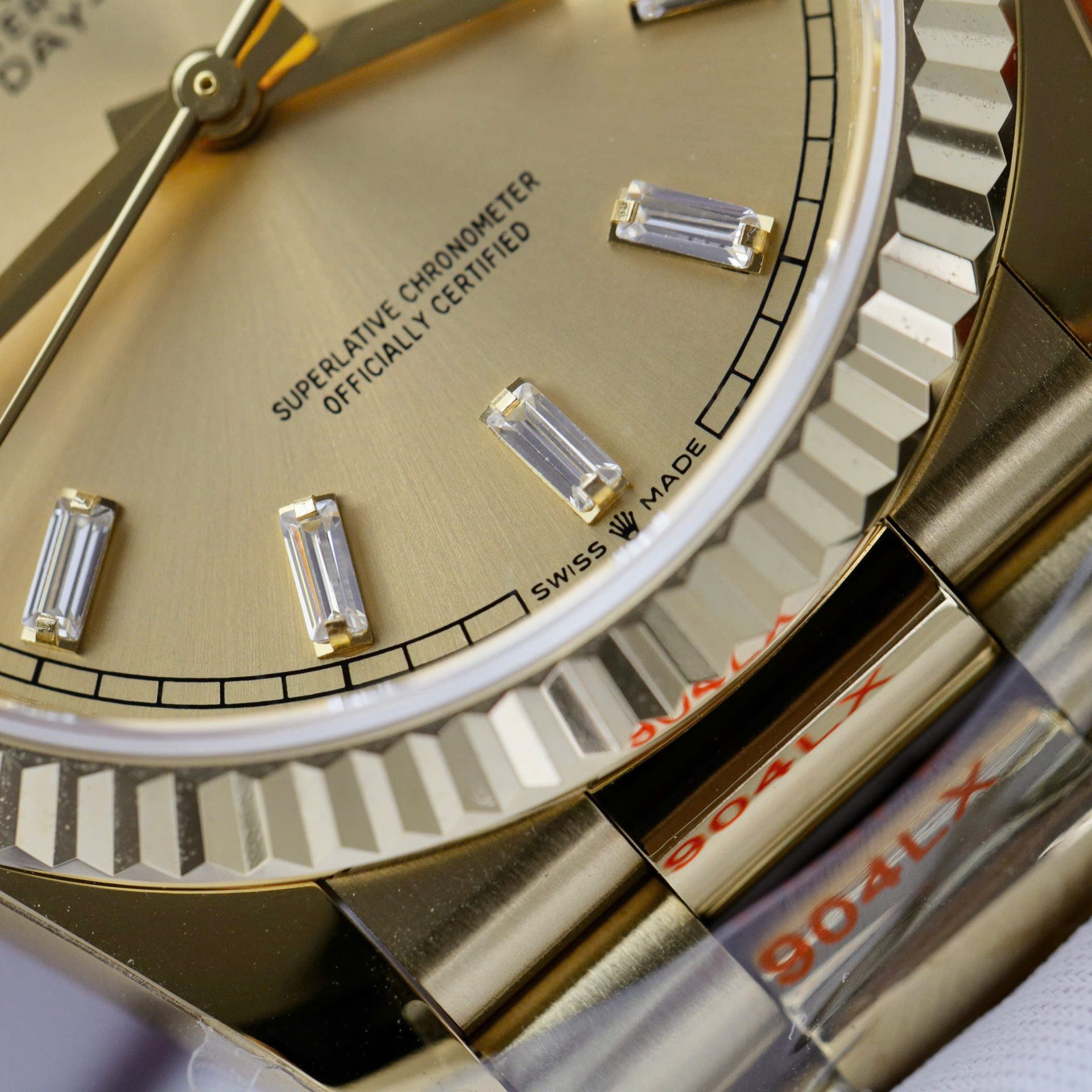 Rolex Day-Date 128238 Replica Watch Yellow Dial Weight 158gram QF Factory 36mm - Soul Replicas