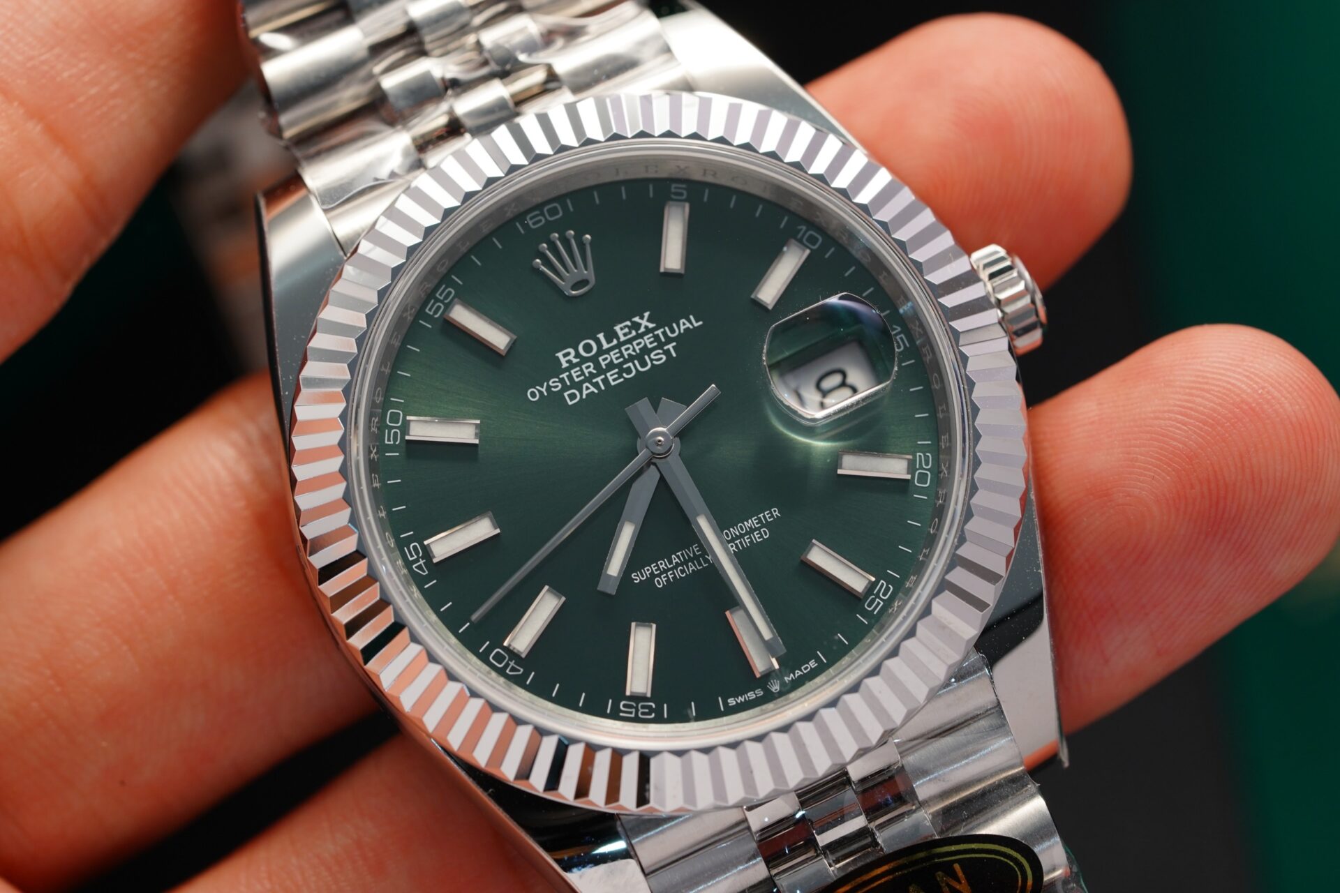 Rolex Datejust 126334 Replica Watch Green Dial Clean Factory 41mm - Soul Replicas
