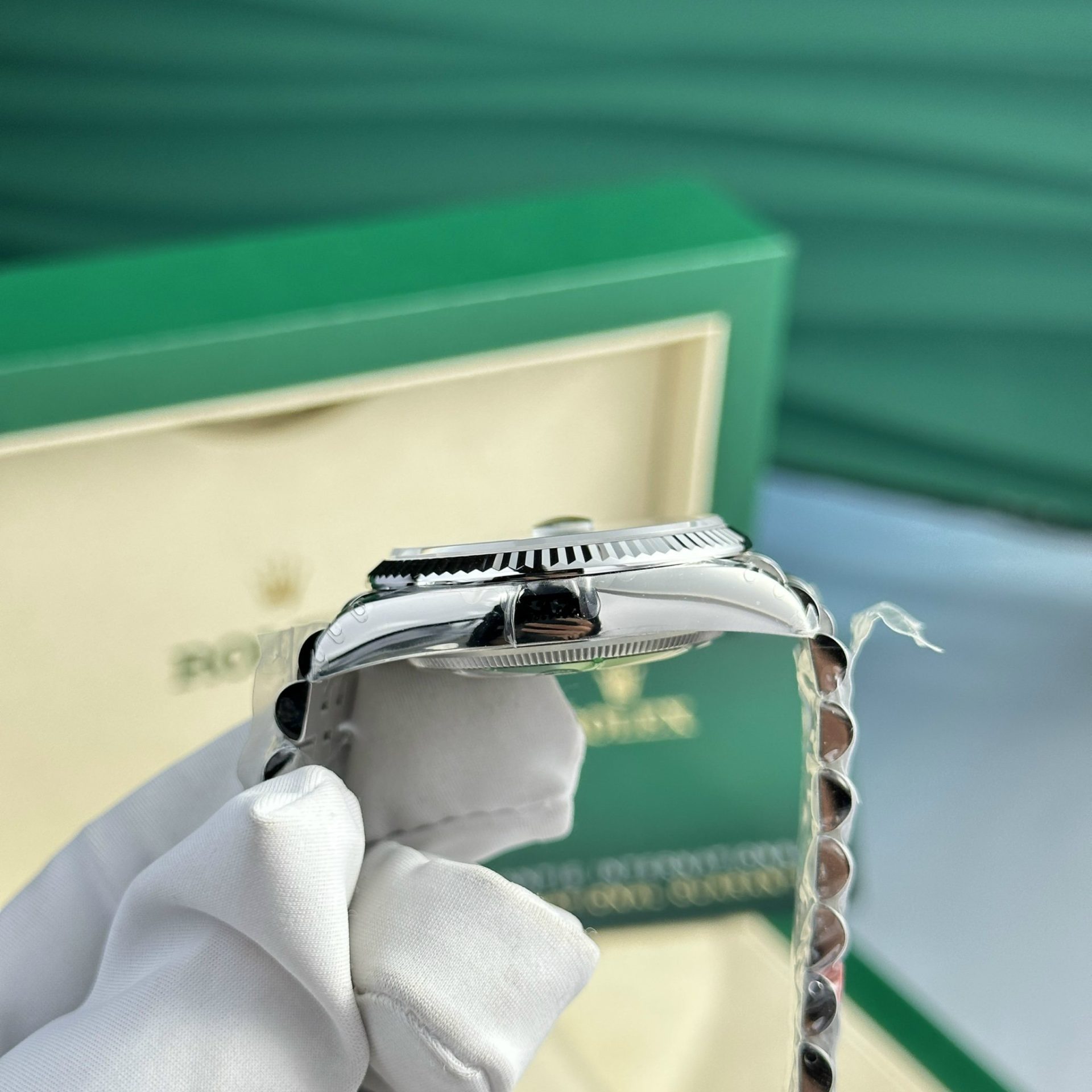 Rolex Replica Watch DateJust 126234 Dial Green VS Factory 36mm - Soul Replicas