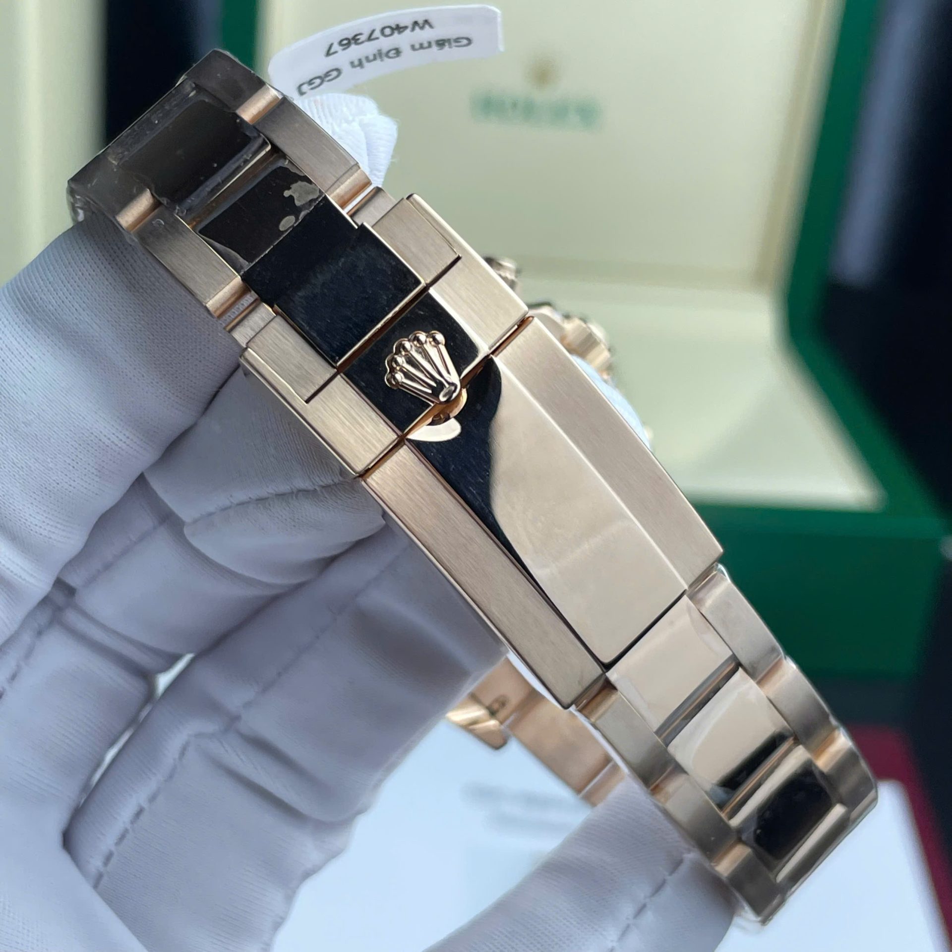 Rolex Daytona Rainbow 116595 Best Replica Watch Gold Wrapped + Moissanite Diamonds 40mm - Soul Replicas