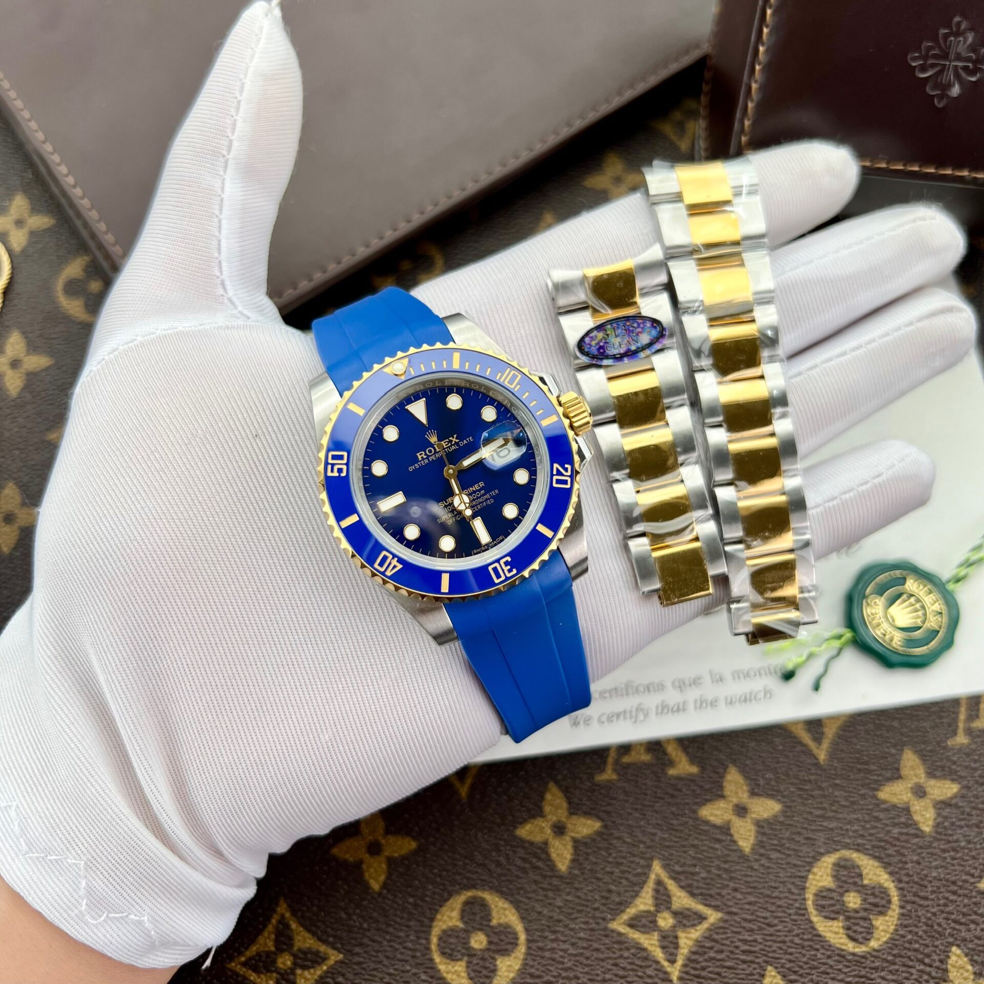 Rolex Submariner Replica Watches Blue Dial Clean Factory 40mm - Soul Replicas