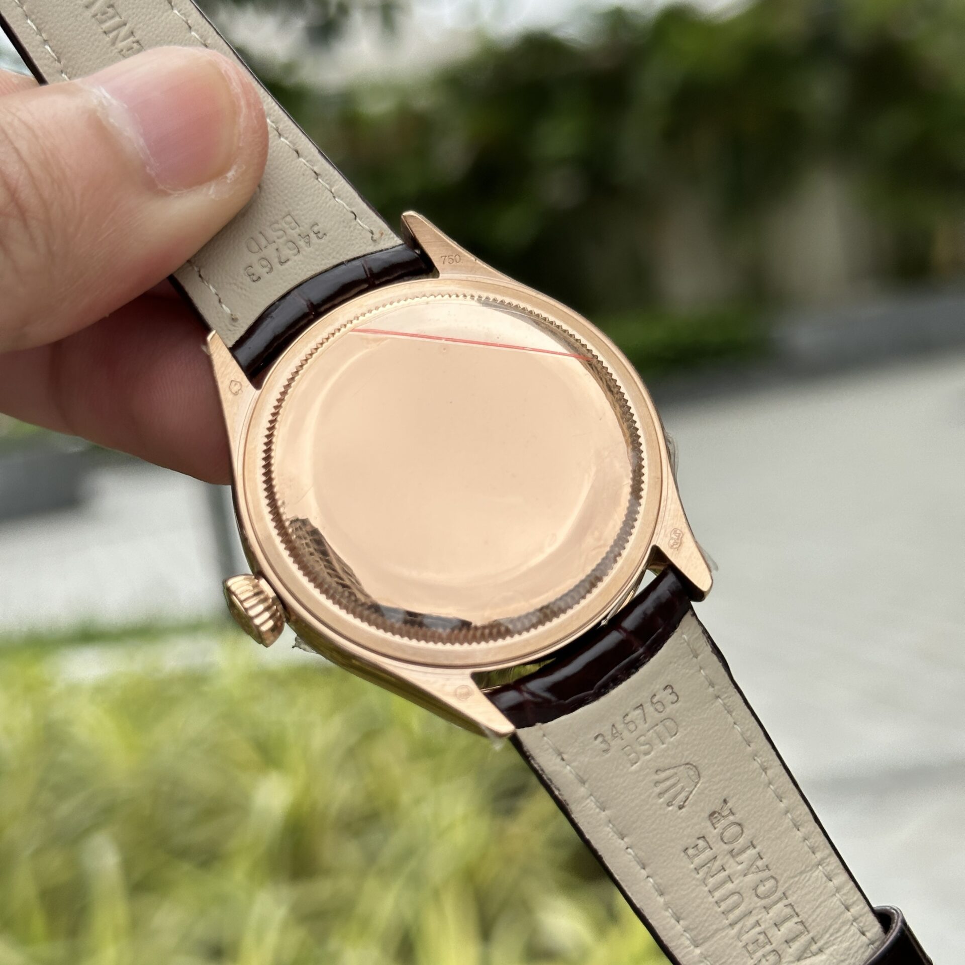 Rolex Replica 1:1 Watch Cellini Moonphase 50535 Leather Strap 39mm - Soul Replicas