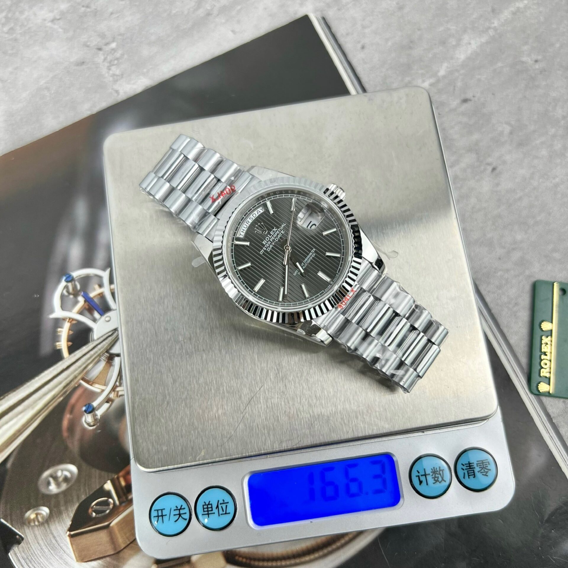 Rolex Day-Date 228236 Replica 11 Watch Grey Dial GM Factory 40mm - Soul Replicas