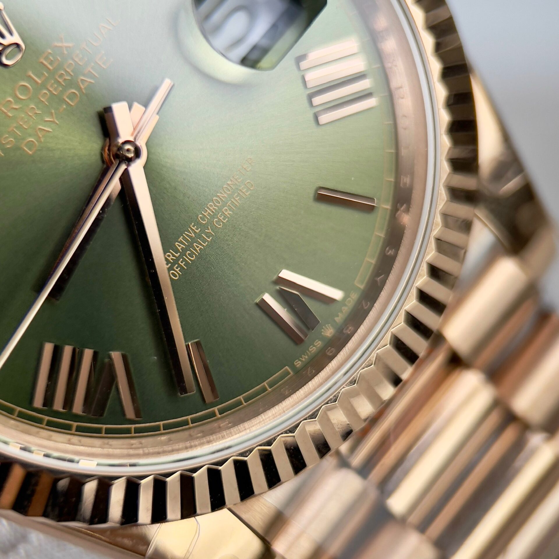 Rolex Day-Date 228235 Green Dial Replica Watch GM Factory 40mm - Soul Replicas