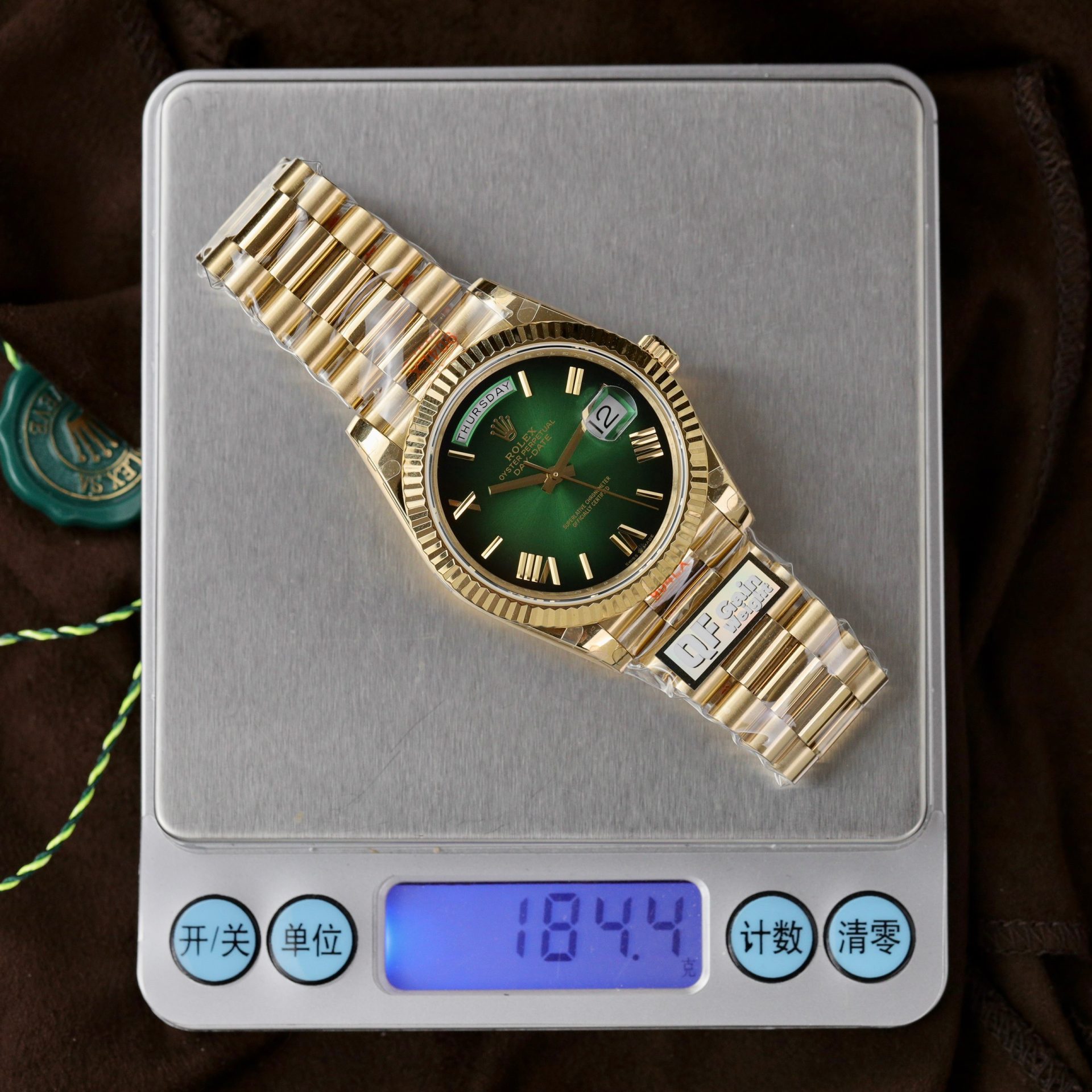 Rolex Replica Watch Day-Date 228238-0069 Green Ombre 185 Grams QF Factory 40mm - Soul Replicas