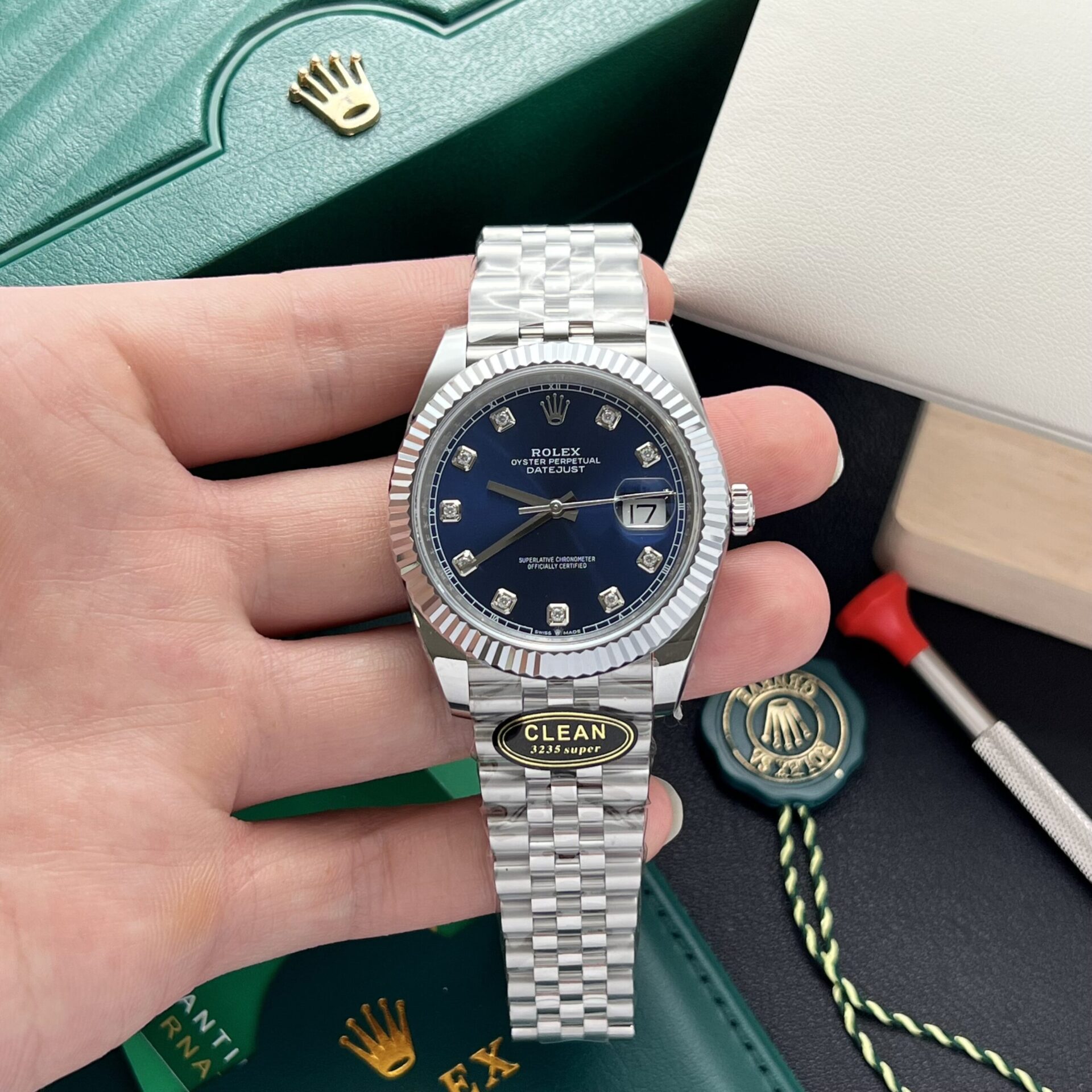 Rolex Replica Watch Datejust 126334 Blue Dial Clean Factory 41mm - Soul Replicas
