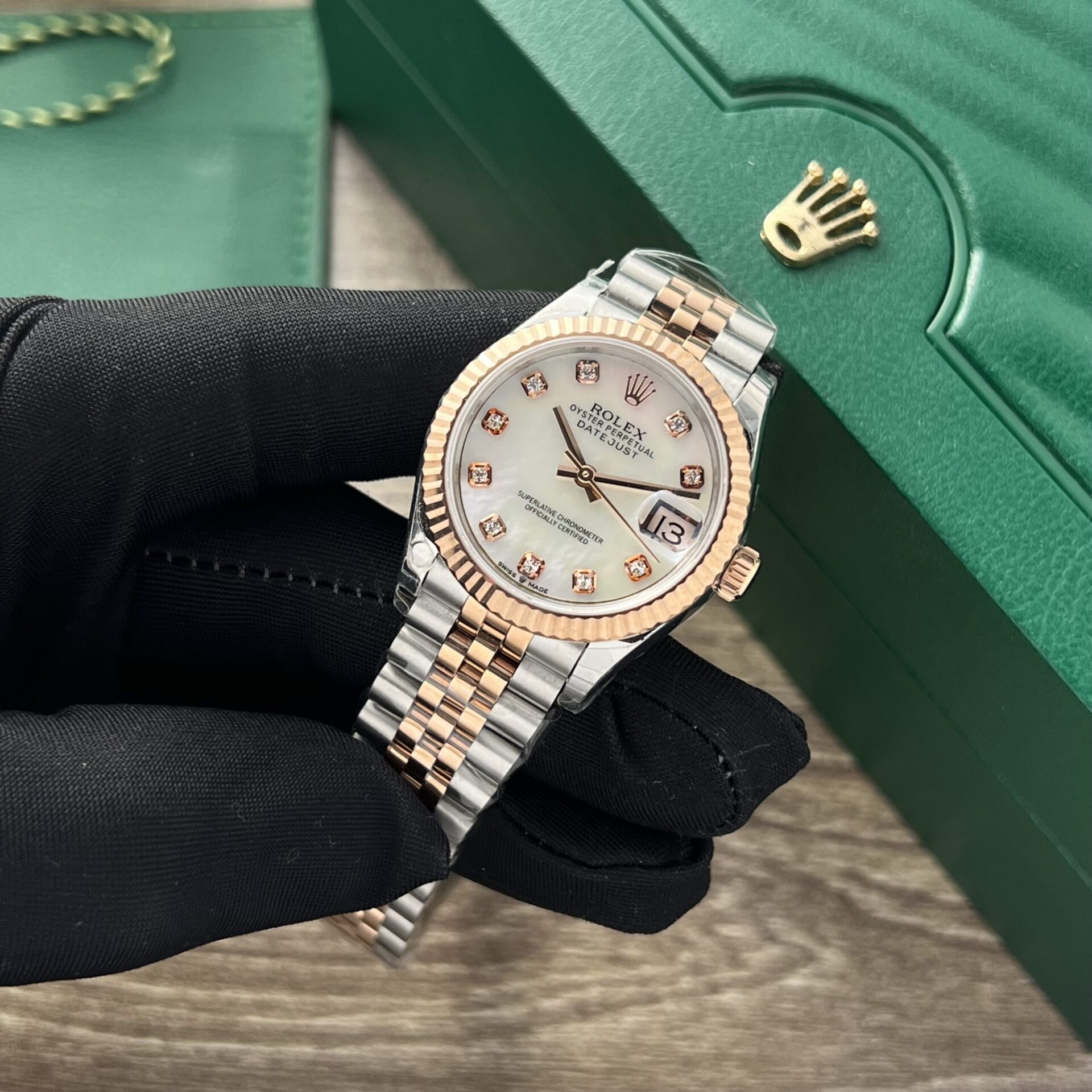 Rolex DateJust Fake Watch Womens Mother Of Pearl Dial 31mm - Soul Replicas