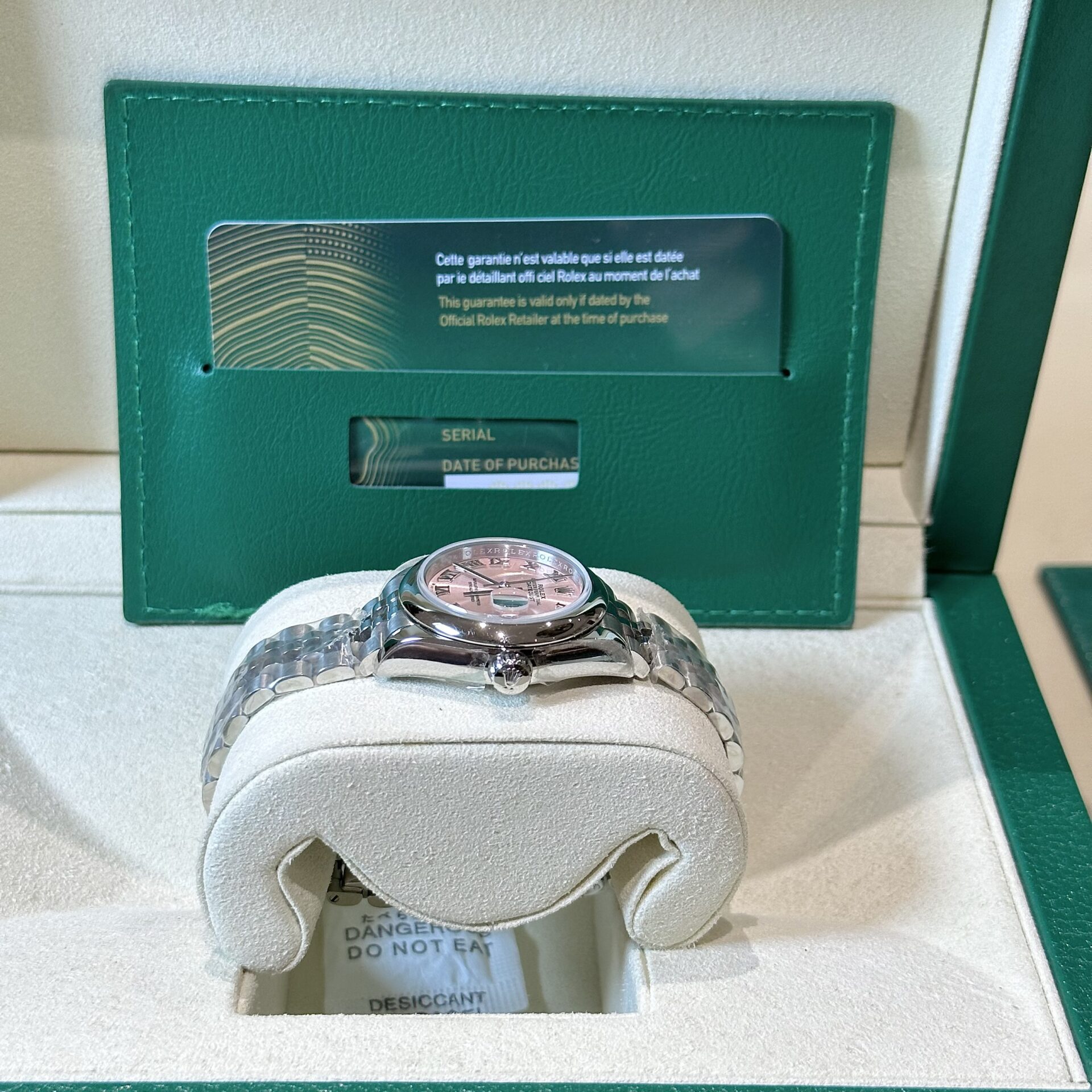 Rolex Datejust Replica Watch Jubilee Strap Pink Dial EW 31mm - Soul Replicas