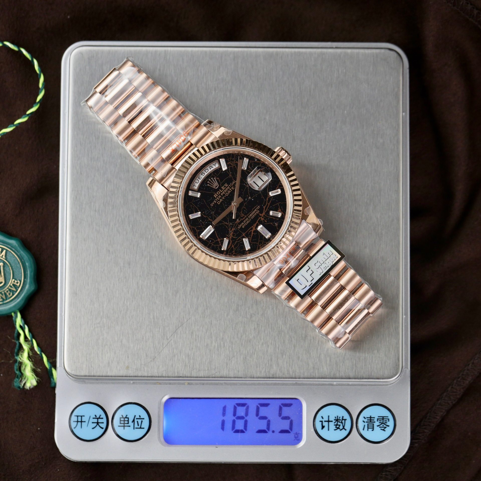 Rolex Replica Watch Day-Date 228235 Lava Dial Weight 185 Grams QF Factory 40mm - Soul Replicas