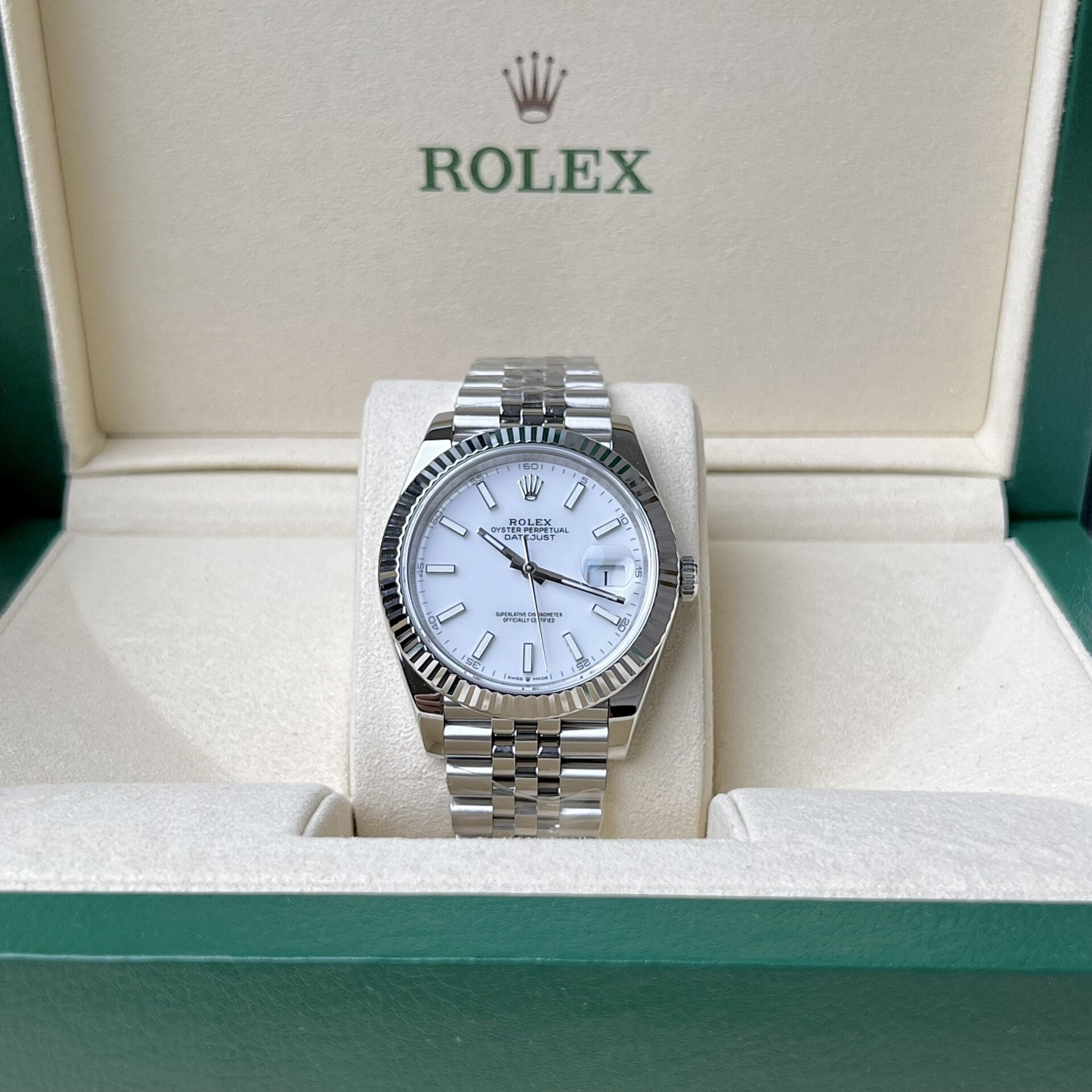 Rolex DateJust 126334 Replica Watch White Enamel Clean Factory 41mm - Soul Replicas