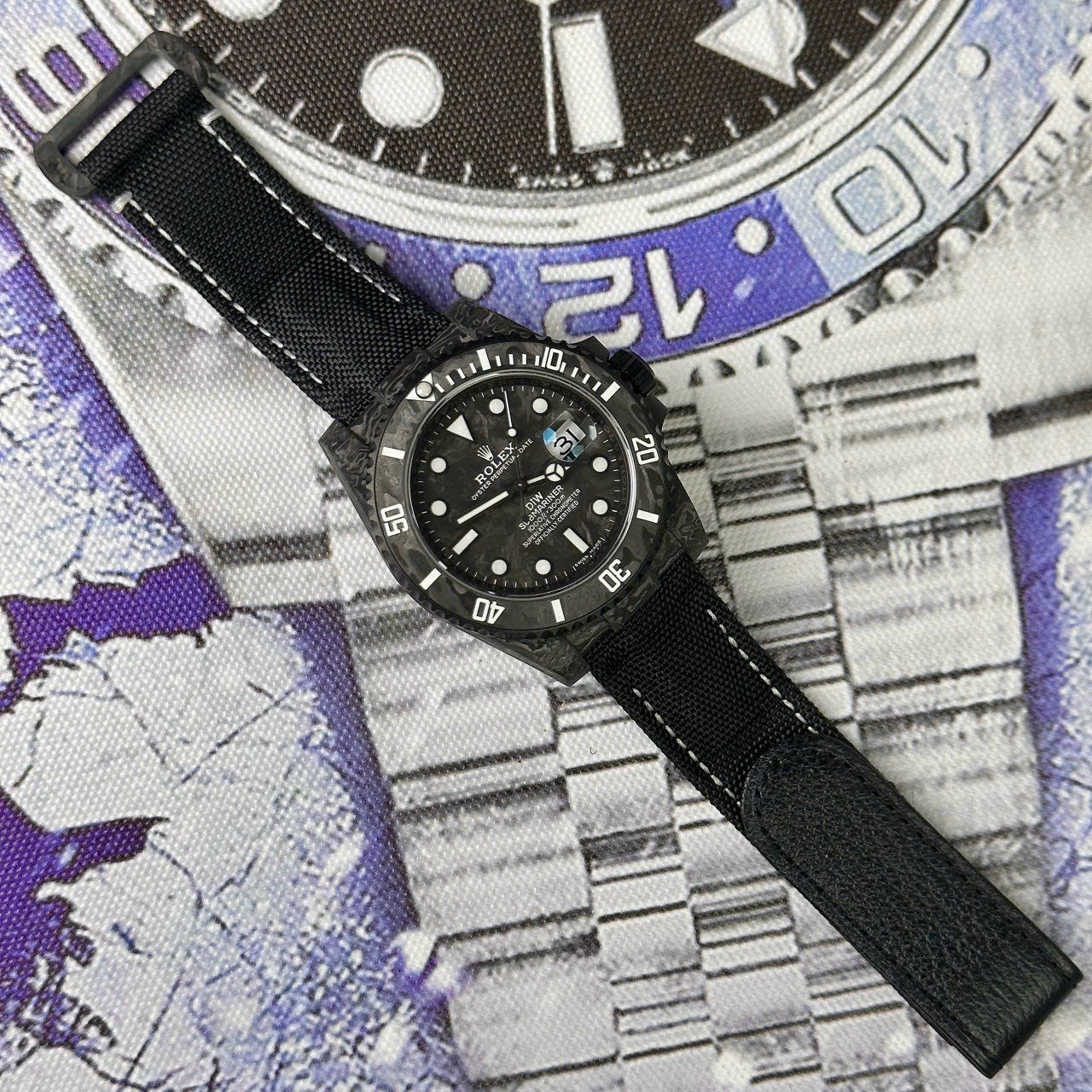 Rolex Submariner Diw Replica 1:1 Watch Carbon Ultra Light 40mm - Soul Replicas