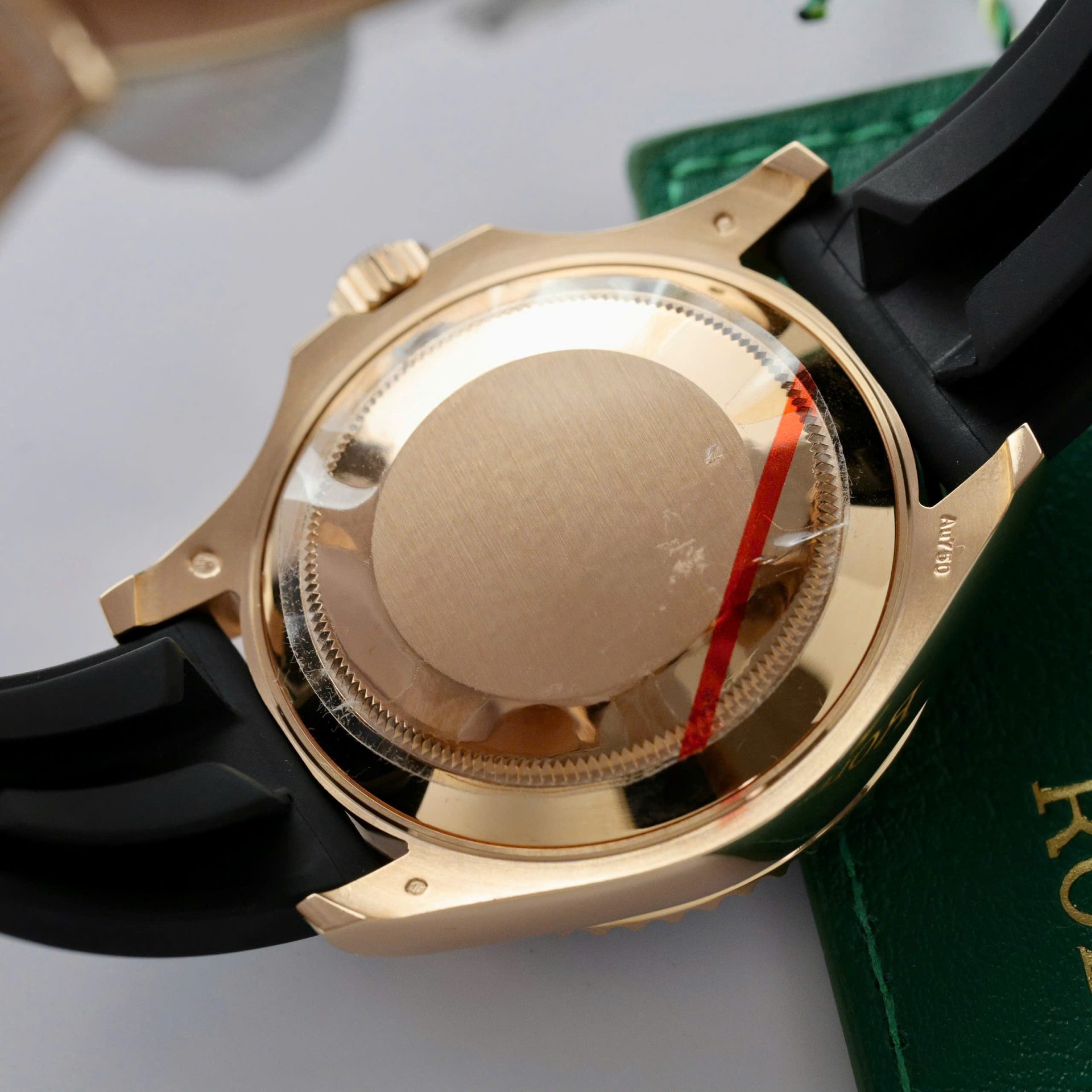 Rolex Yacht-Master 18K Rose Gold Case Replica Watch Black Dial 40mm - Soul Replicas