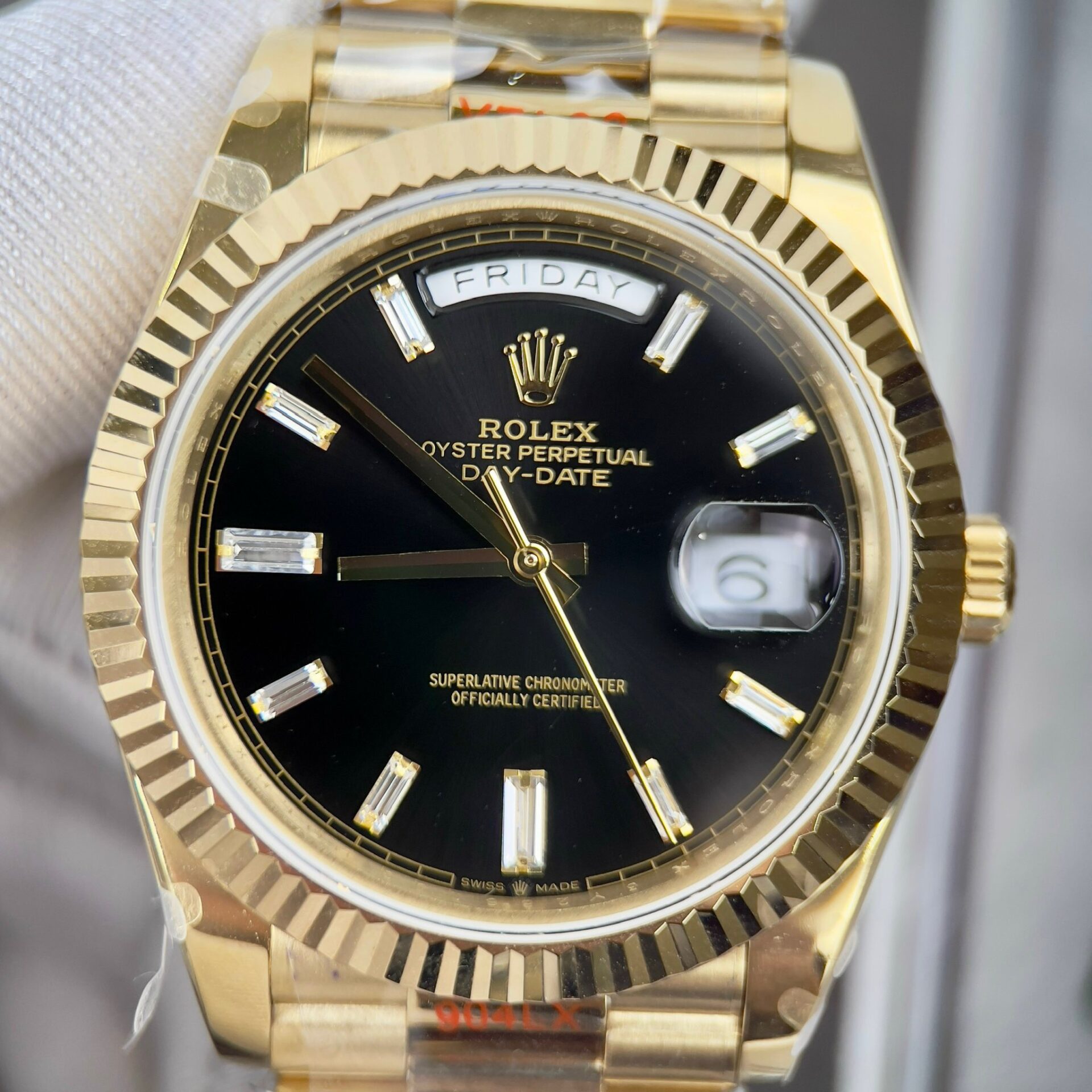 Rolex Day-Date 228238 Replica 11 Watch Black Dial GM Factory 40mm - Soul Replicas