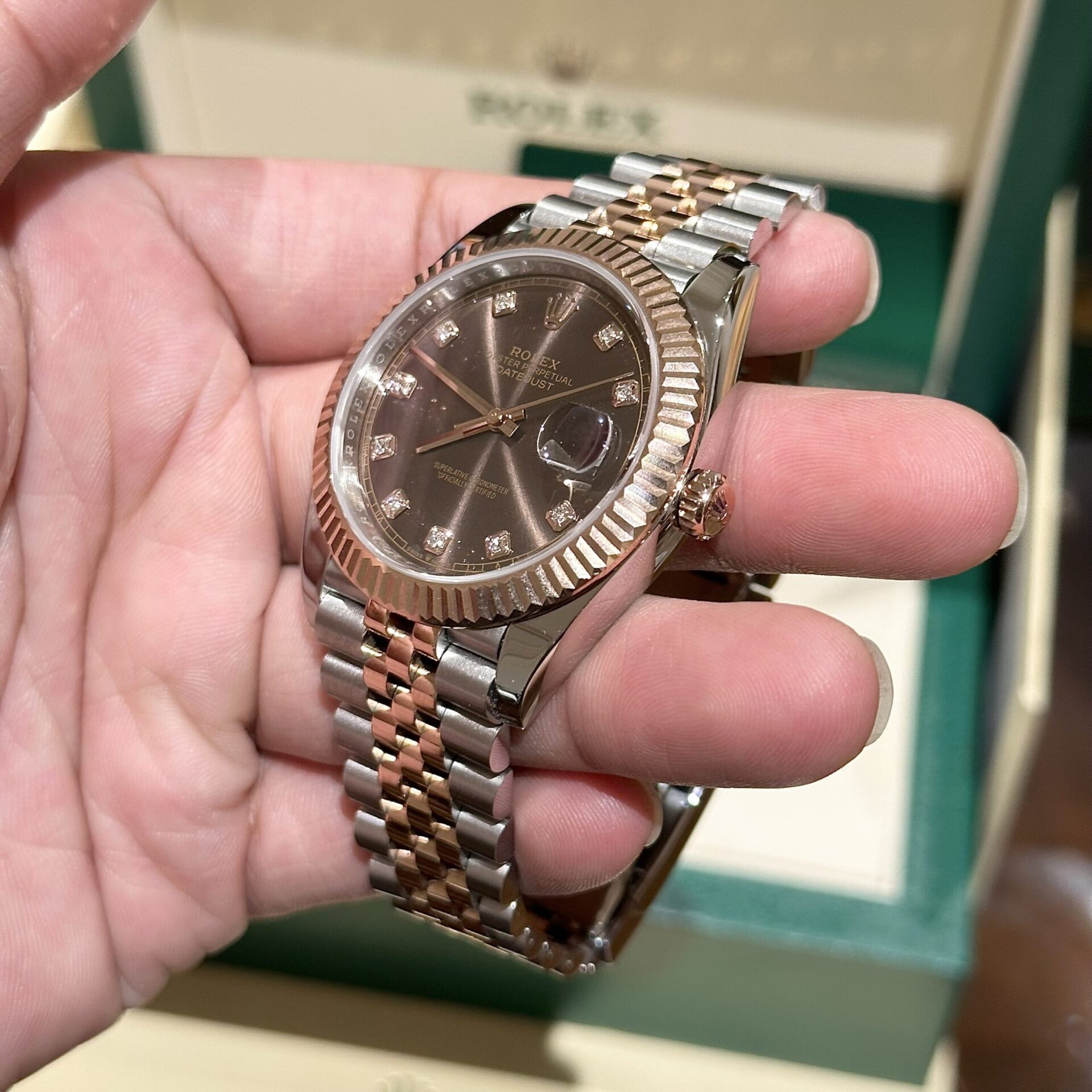Rolex Replica 1:1 Watch DateJust Chocolate Dial EW Factory 41mm - Soul Replicas