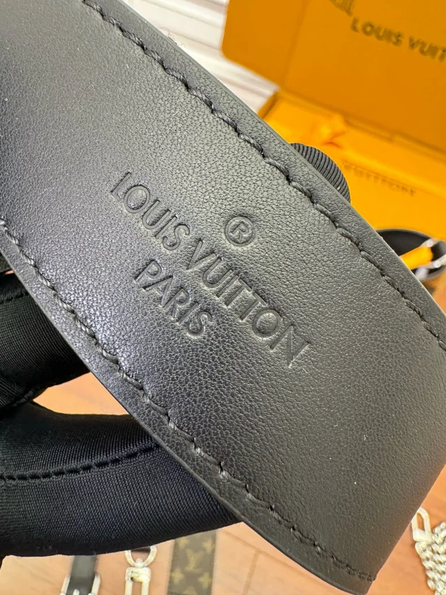 Carryall Cargo Black Knight Lambskin Tote Handbag Shoulder Bag Removable Adjustable Shoulder Strap Locomotive Chain m24861 m46203 - Soul Replicas