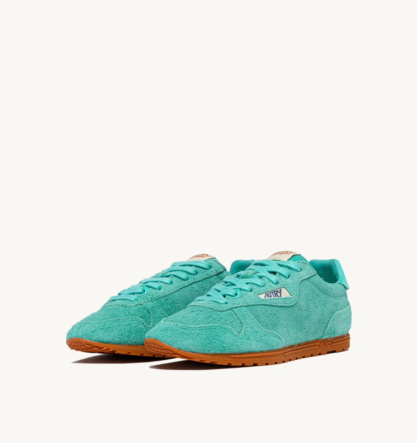 SNEAKERS WINDSPIN IN TURQUOISE SUEDE
