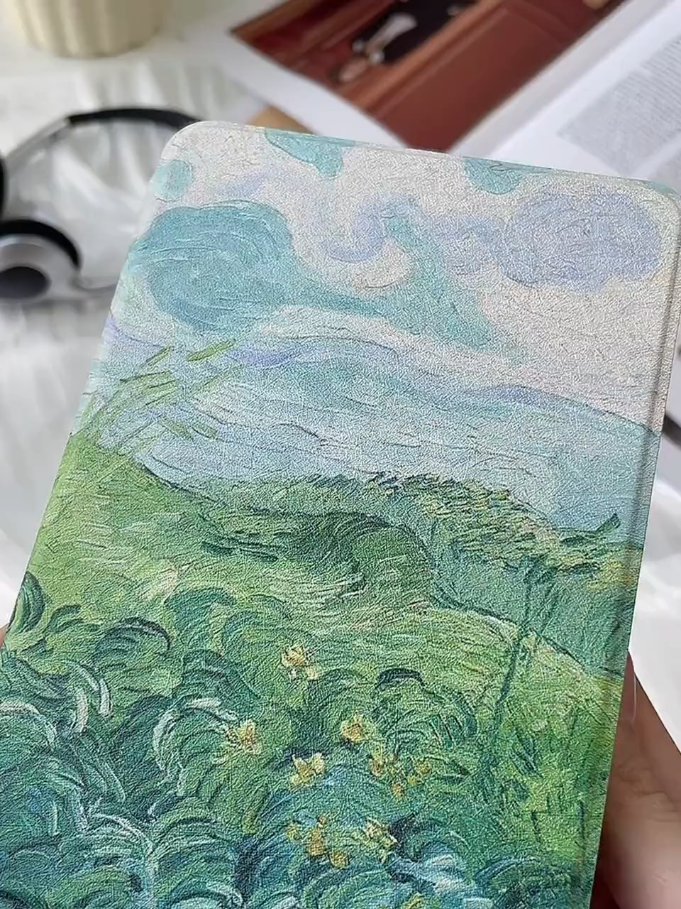 Landscape Pattern Kindle Protective Cover with Handle Strap - Compatible with Kindle Paperwhite 1st/2nd/3rd/4th Generation, Kindle 2019/2022 Models - Includes Hand Strap, Kindle Paperwhite Shell