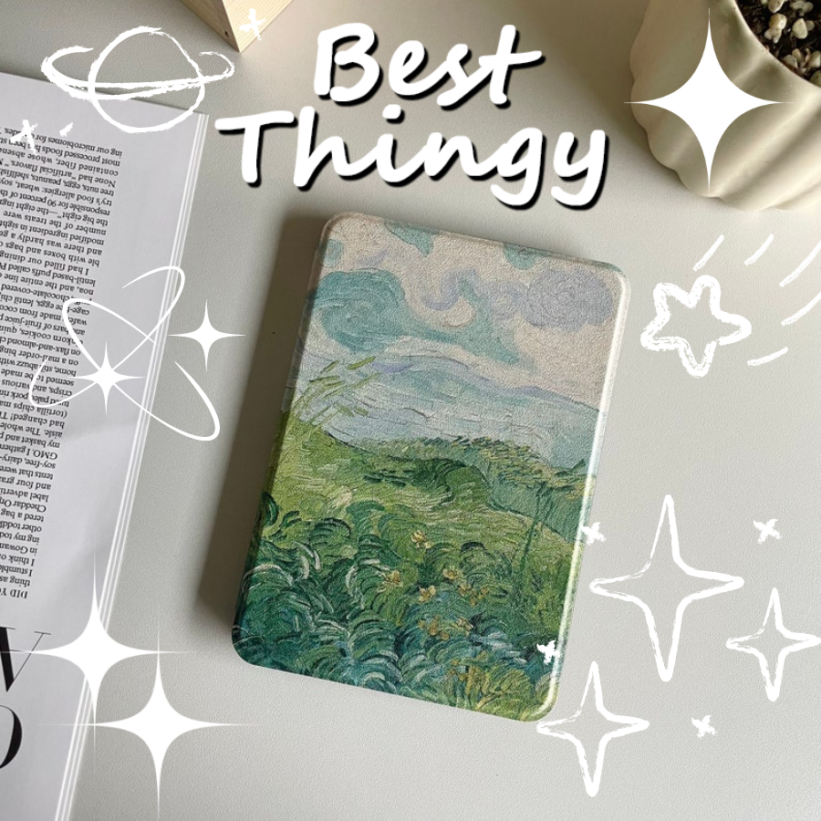 Landscape Pattern Kindle Protective Cover with Handle Strap - Compatible with Kindle Paperwhite 1st/2nd/3rd/4th Generation, Kindle 2019/2022 Models - Includes Hand Strap, Kindle Paperwhite Shell