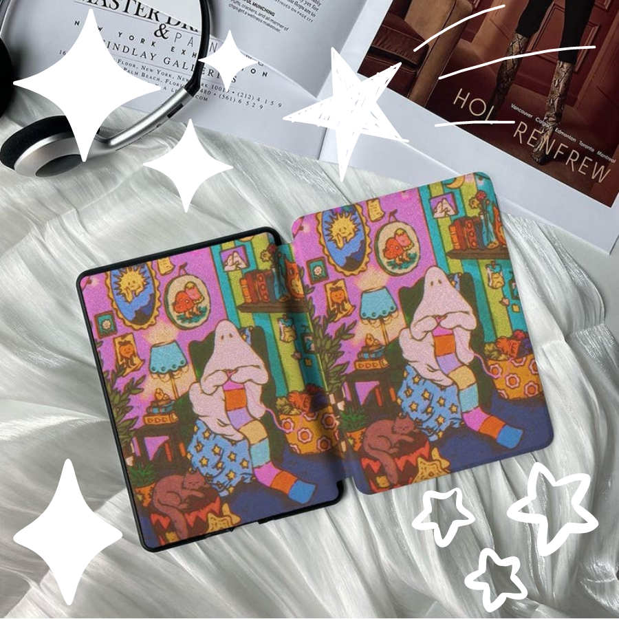 Her Exclusive Halloween Ghostly Charm: 2022 11th Generation Kindle Paperwhite 6.8-inch Customized Ghost Protective Case with Hand Strap, A Festival-Exclusive Gift