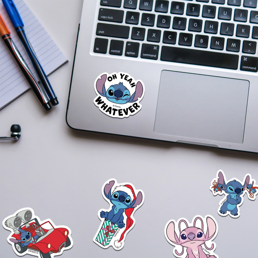 50-Piece Cartoon Stitch (Lilo & Stitch) Stickers - DIY Decorations for Suitcases, Mobile Phones, Notebooks, and Guitars