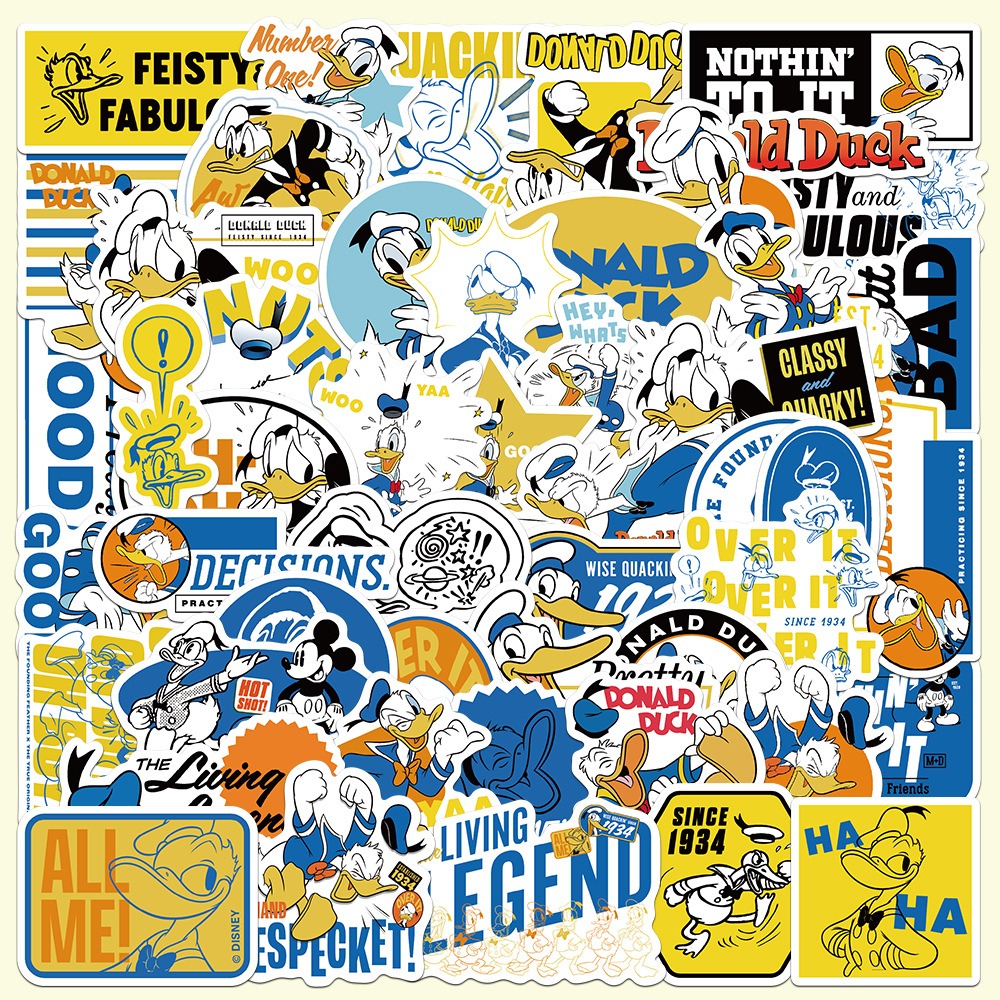 Cartoon Mickey, Minnie & Donald Duck Graffiti Stickers - Decorative Stickers for Suitcases, Children's Stickers, Waterproof