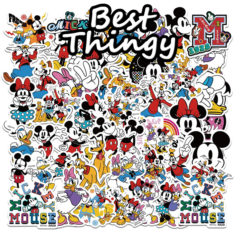 Cartoon Mickey, Minnie & Donald Duck Graffiti Stickers - Decorative Stickers for Suitcases, Children's Stickers, Waterproof