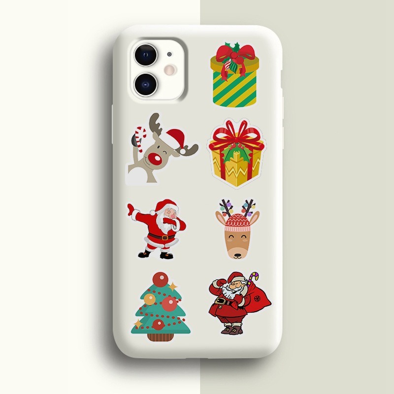 Festive Luggage & Fridge Magnets Set: 100-Piece Collection featuring Santa Claus, Reindeer, and Graffiti Style Stickers for Christmas Decorations