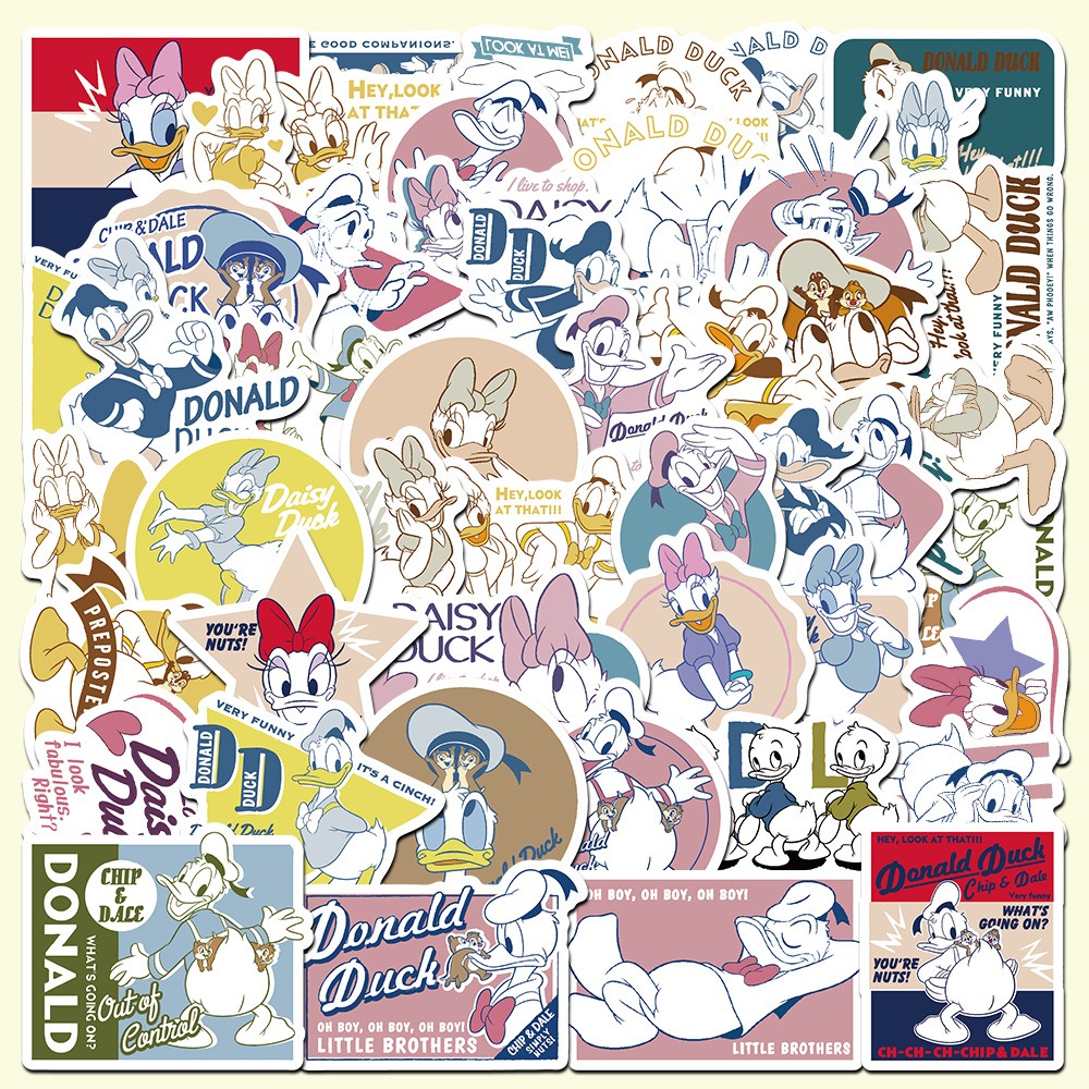 Cartoon Mickey, Minnie & Donald Duck Graffiti Stickers - Decorative Stickers for Suitcases, Children's Stickers, Waterproof