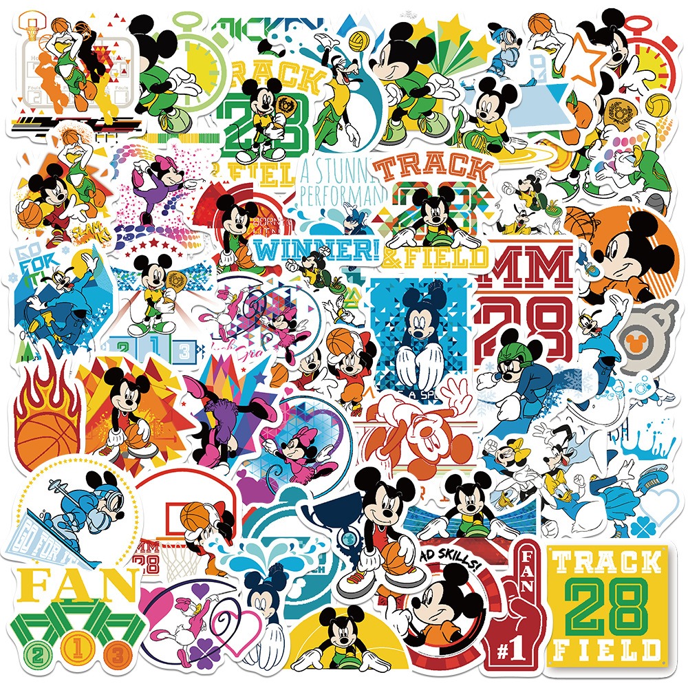 Cartoon Mickey, Minnie & Donald Duck Graffiti Stickers - Decorative Stickers for Suitcases, Children's Stickers, Waterproof