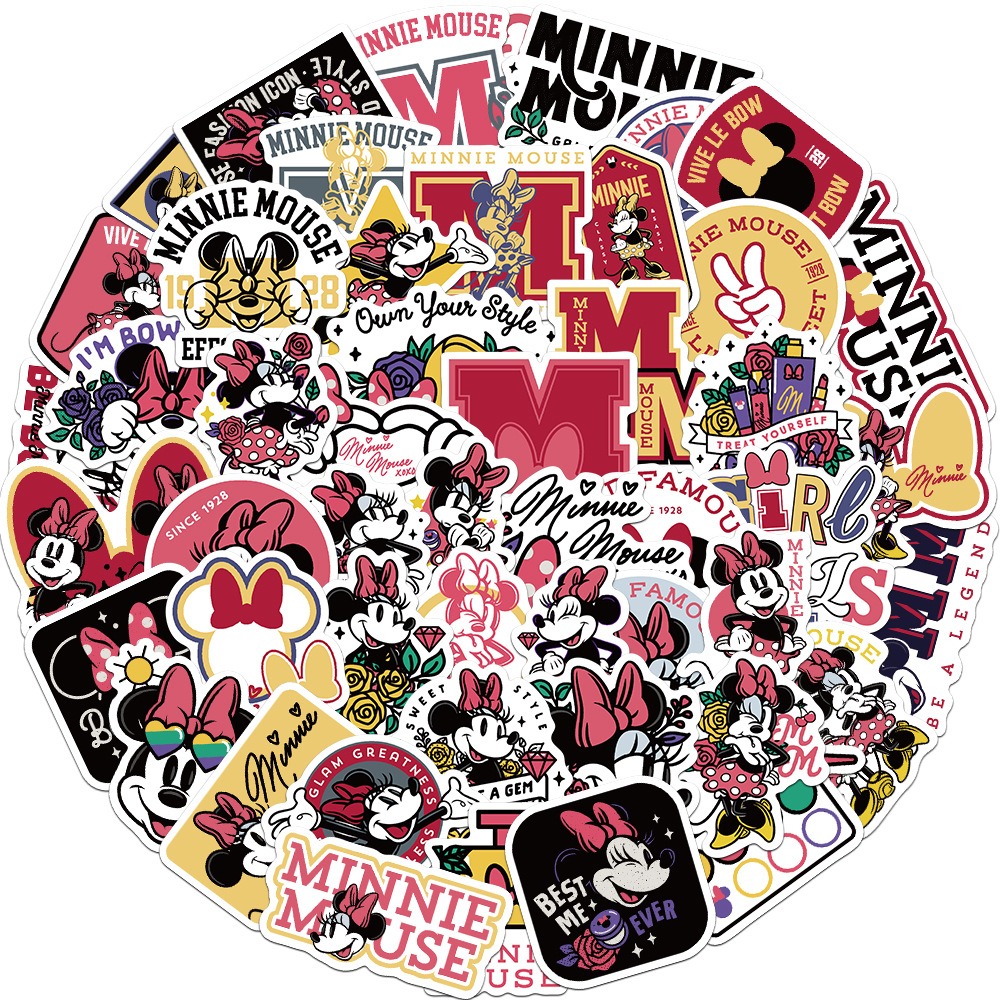 Cartoon Mickey, Minnie & Donald Duck Graffiti Stickers - Decorative Stickers for Suitcases, Children's Stickers, Waterproof