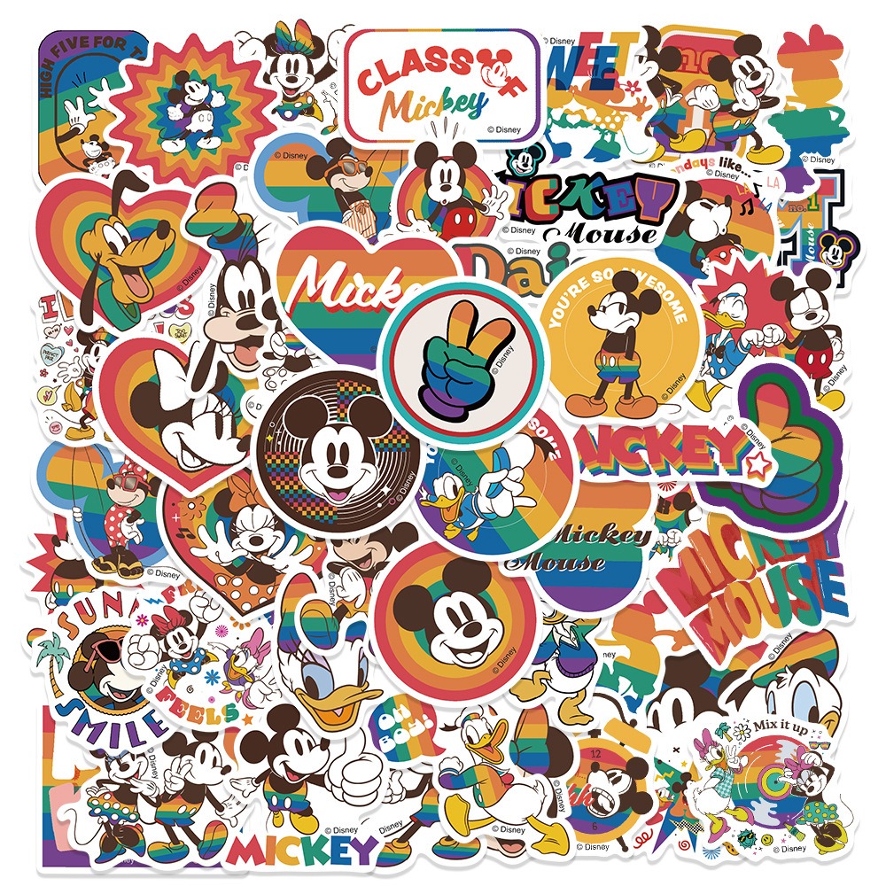 Cartoon Mickey, Minnie & Donald Duck Graffiti Stickers - Decorative Stickers for Suitcases, Children's Stickers, Waterproof