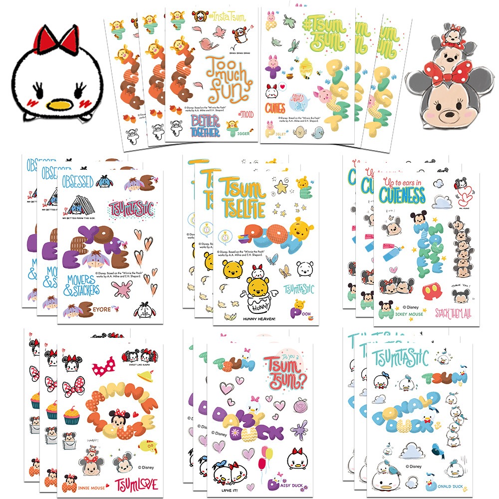 Cartoon Mickey, Minnie & Donald Duck Graffiti Stickers - Decorative Stickers for Suitcases, Children's Stickers, Waterproof