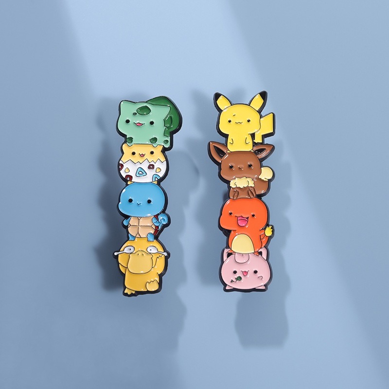 New Arrival from Japanese & Korean Anime! Pet Adventure-Themed Game Merchandise Metal Brooch, Exquisite Clothing Accessory, Unique Gift Badge Lapel Pin