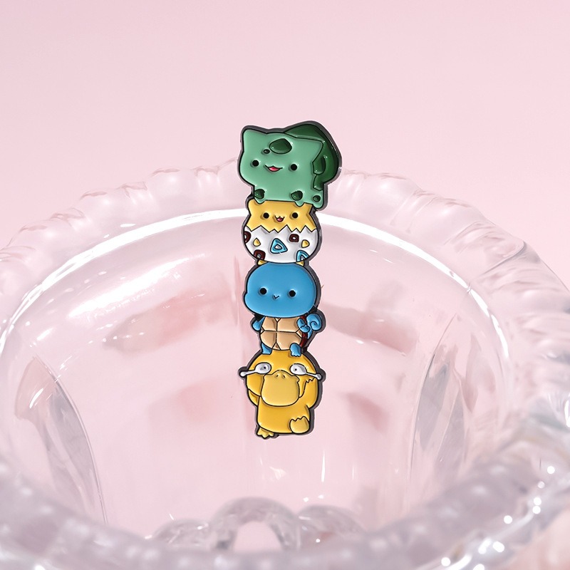 New Arrival from Japanese & Korean Anime! Pet Adventure-Themed Game Merchandise Metal Brooch, Exquisite Clothing Accessory, Unique Gift Badge Lapel Pin