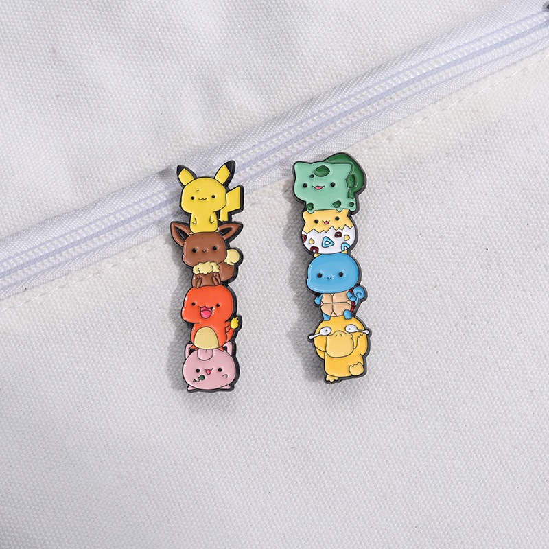 New Arrival from Japanese & Korean Anime! Pet Adventure-Themed Game Merchandise Metal Brooch, Exquisite Clothing Accessory, Unique Gift Badge Lapel Pin