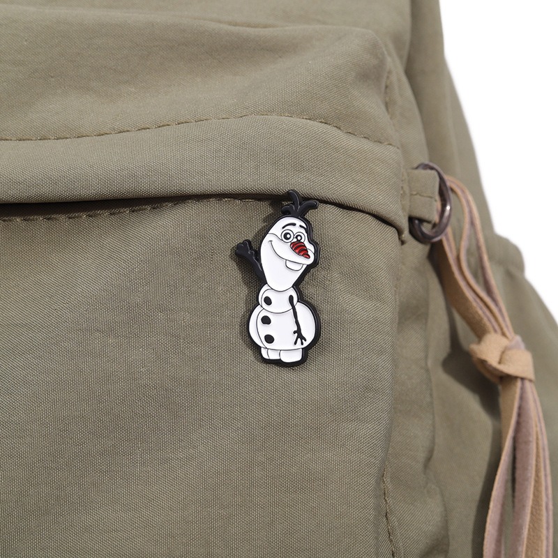 Euro-American Charm, Adorable Olaf! Movie & TV Peripheral Commemorative Badge, Whimsical Snowman-Shaped Cartoon Brooch, Adding Uniqueness to Your Everyday