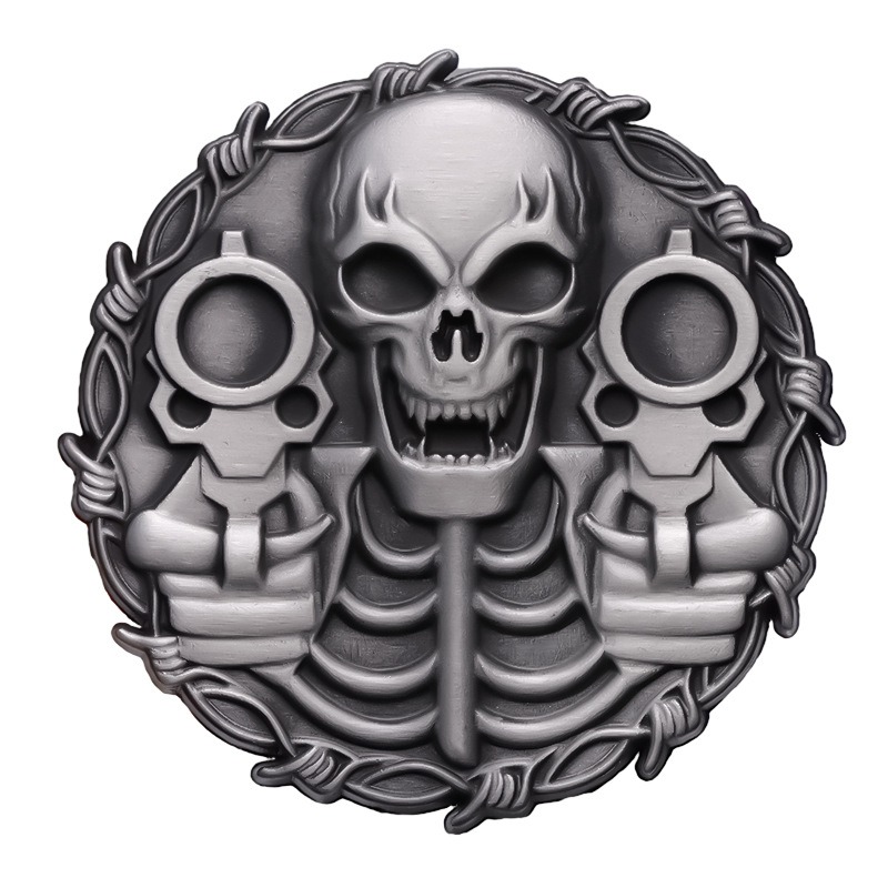 Halloween Dark Punk Spectacle: Unleash the Creative Skull Badge! Irregular Brooch, Individually Versatile, Making Your Medallion the Party's Showstopper