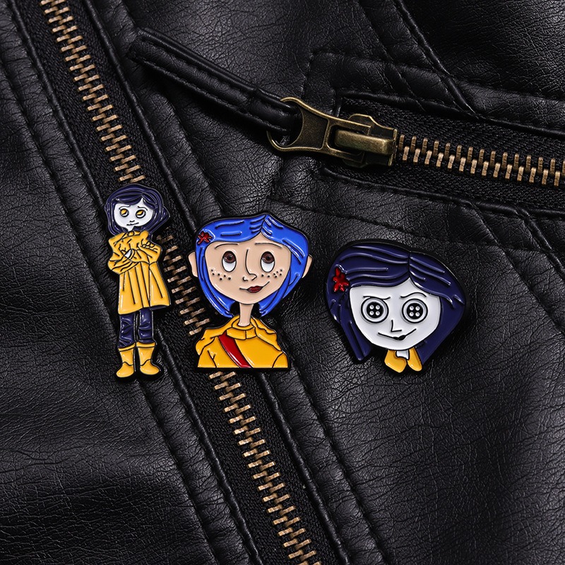 New TV Series Merchandise! Cute and Mischievous Little Girl Commemorative Medal, Elegantly Mixed-Style Lapel Pin with Premium Feel, Showcase Your Unique Personality!