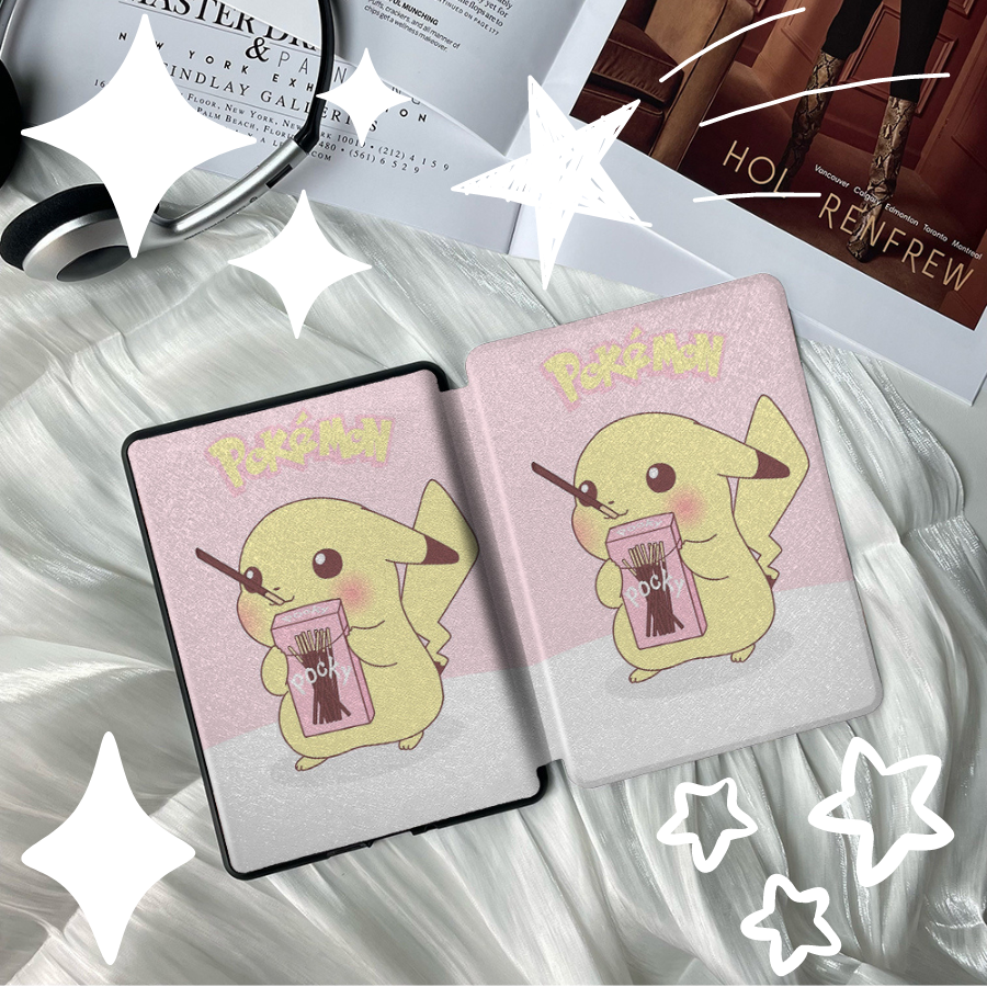 Pikachu Power Max! Kindle Exclusive Cute Pet Anti-Shock Protective Case with Handle, Adding Fun and Protection to Your Reading Journey