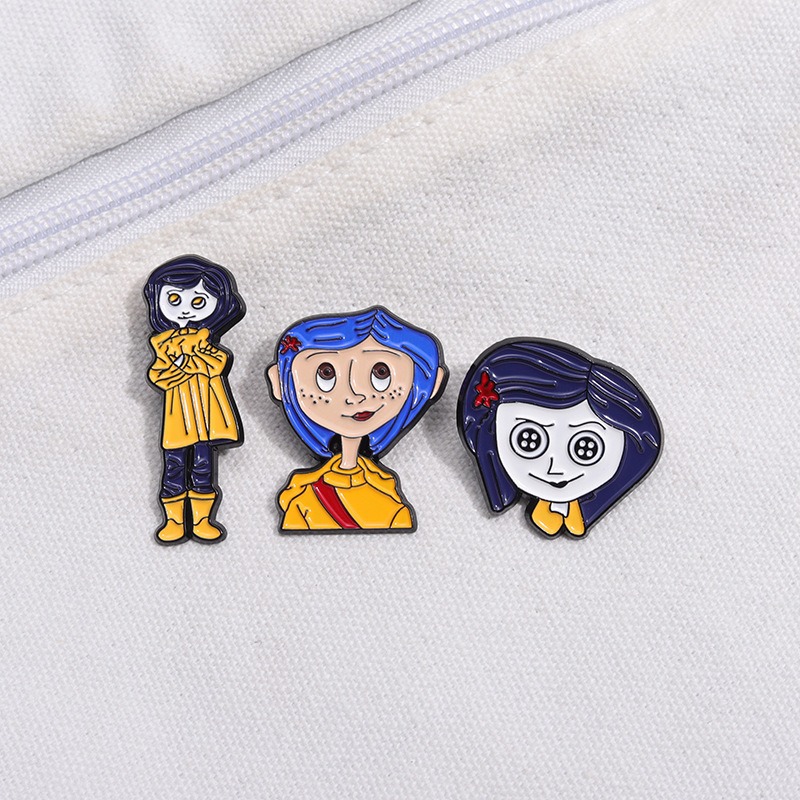 New TV Series Merchandise! Cute and Mischievous Little Girl Commemorative Medal, Elegantly Mixed-Style Lapel Pin with Premium Feel, Showcase Your Unique Personality!