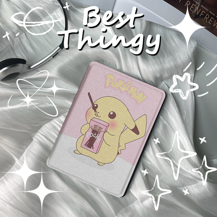 Pikachu Power Max! Kindle Exclusive Cute Pet Anti-Shock Protective Case with Handle, Adding Fun and Protection to Your Reading Journey