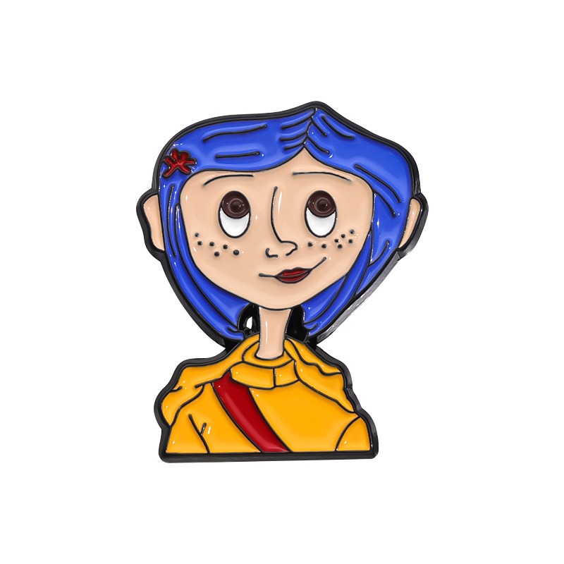 New TV Series Merchandise! Cute and Mischievous Little Girl Commemorative Medal, Elegantly Mixed-Style Lapel Pin with Premium Feel, Showcase Your Unique Personality!